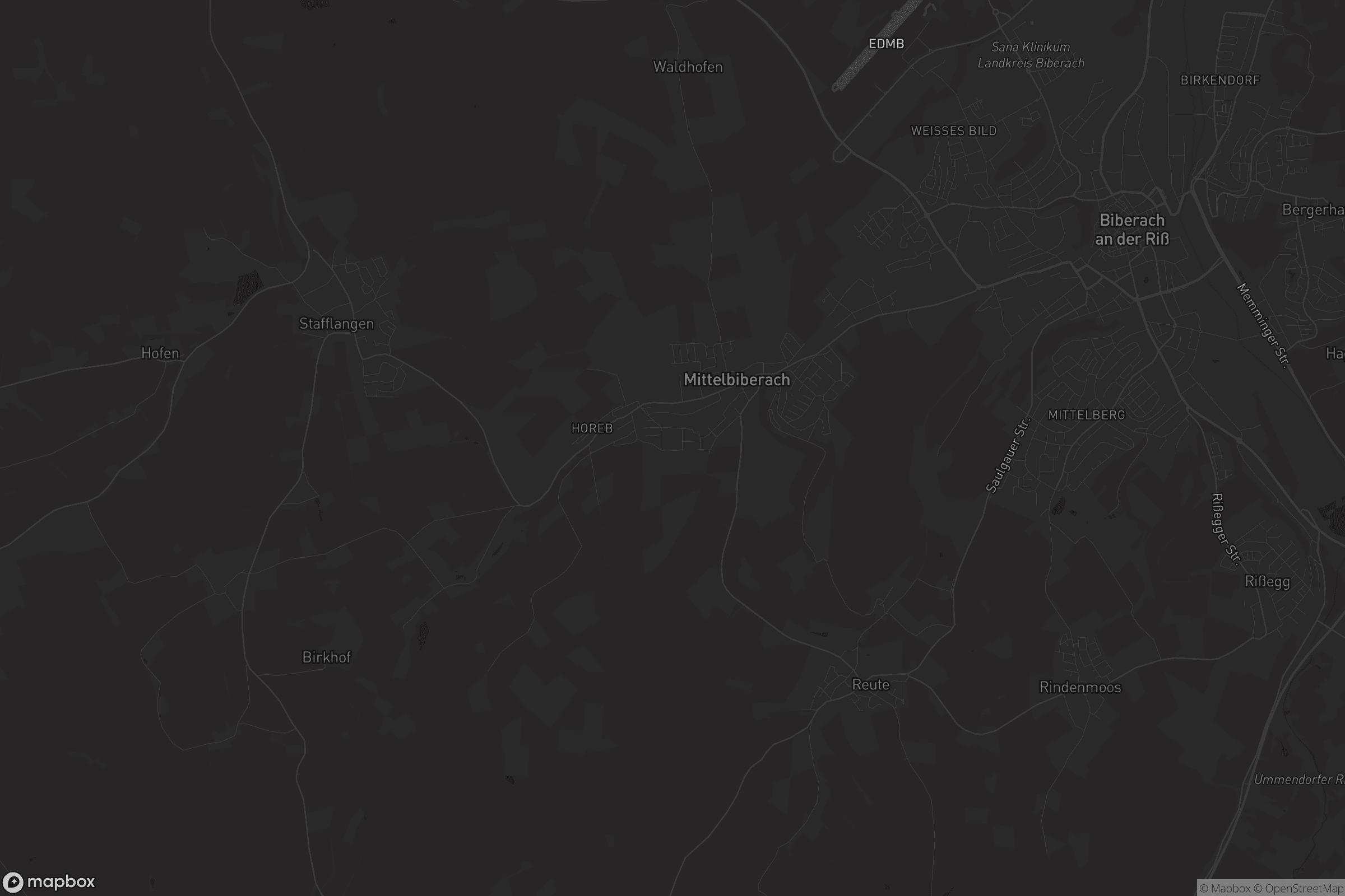 Karte von Mittelbiberach