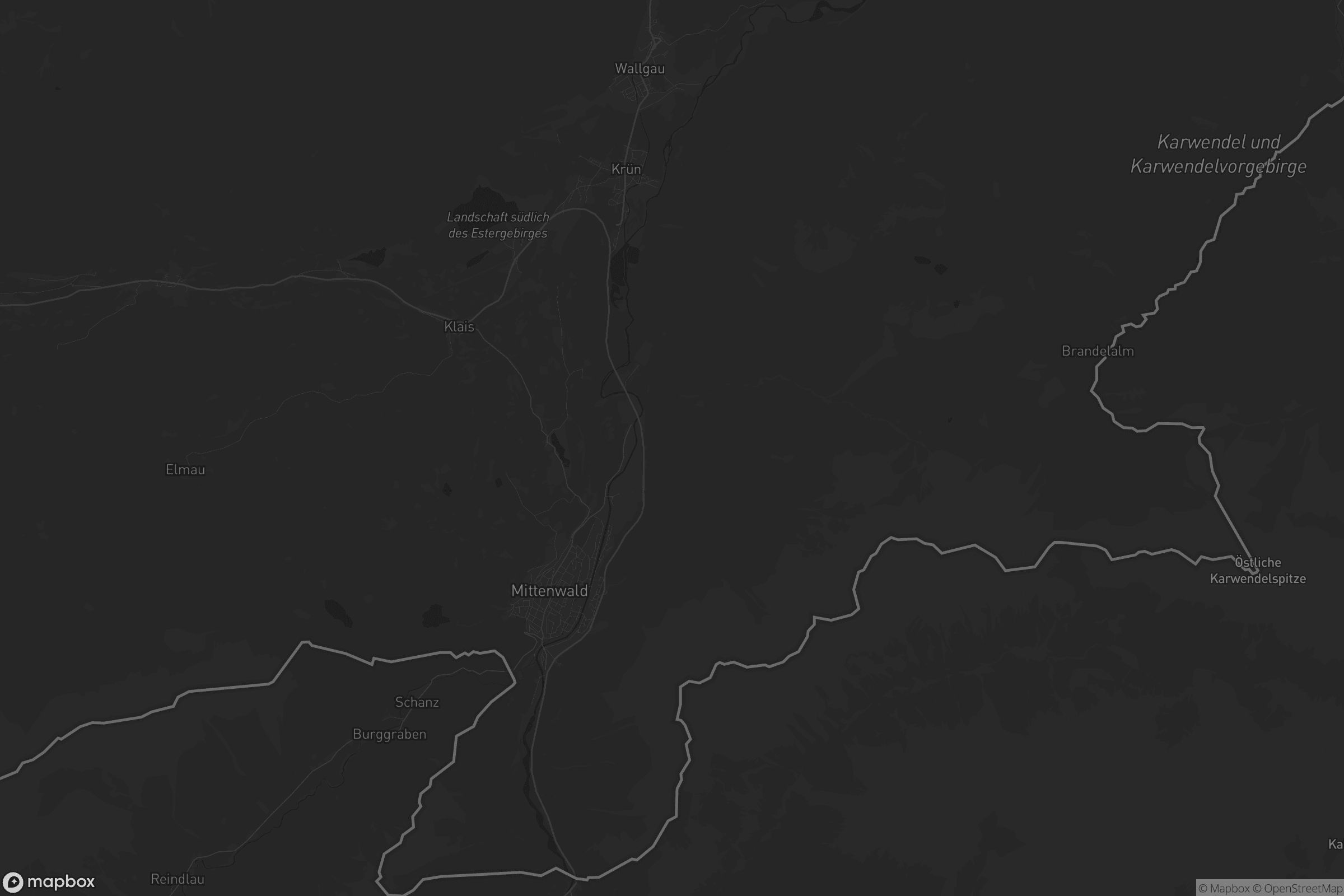 Karte von Mittenwald