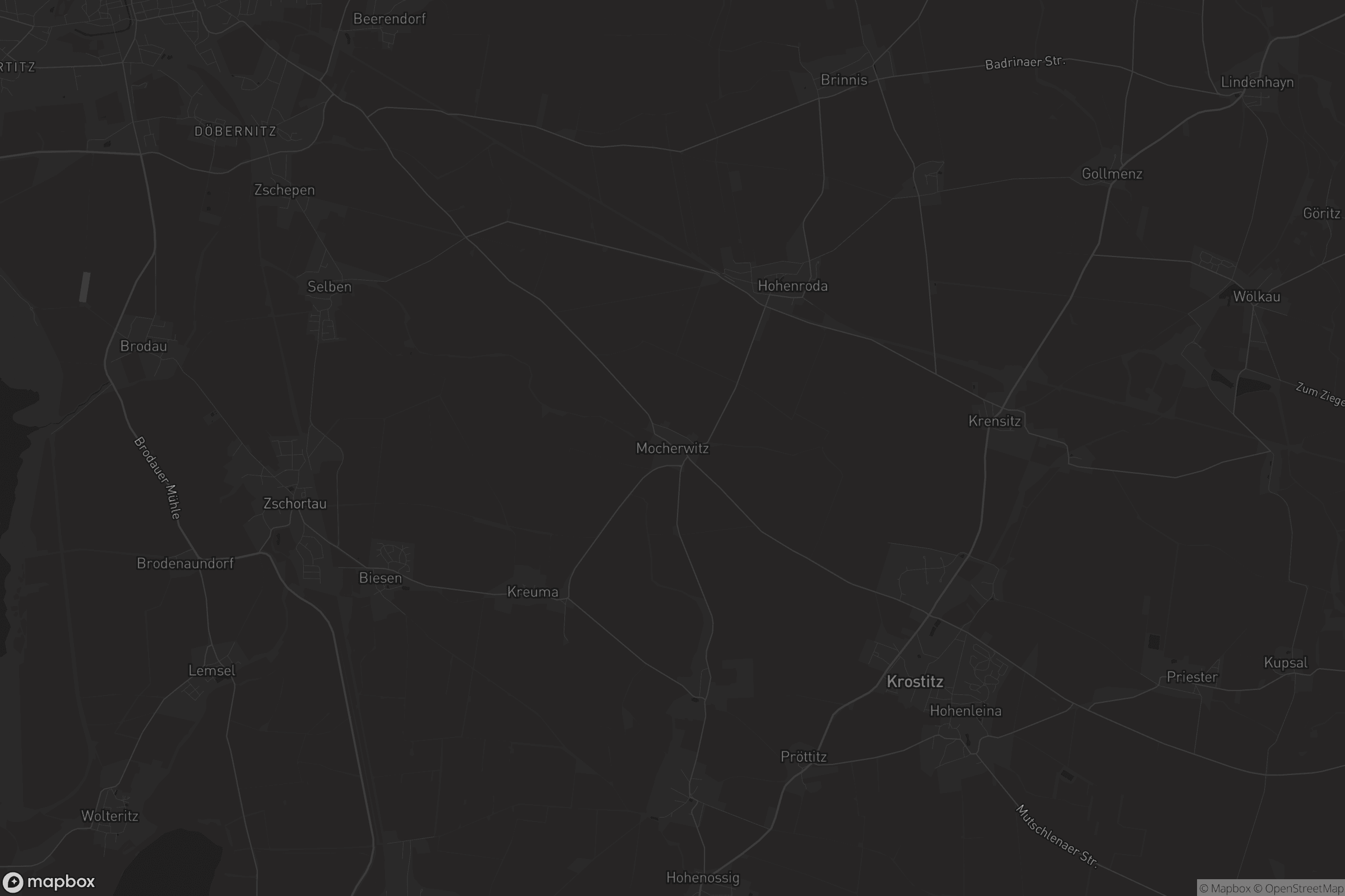 Karte von Mocherwitz