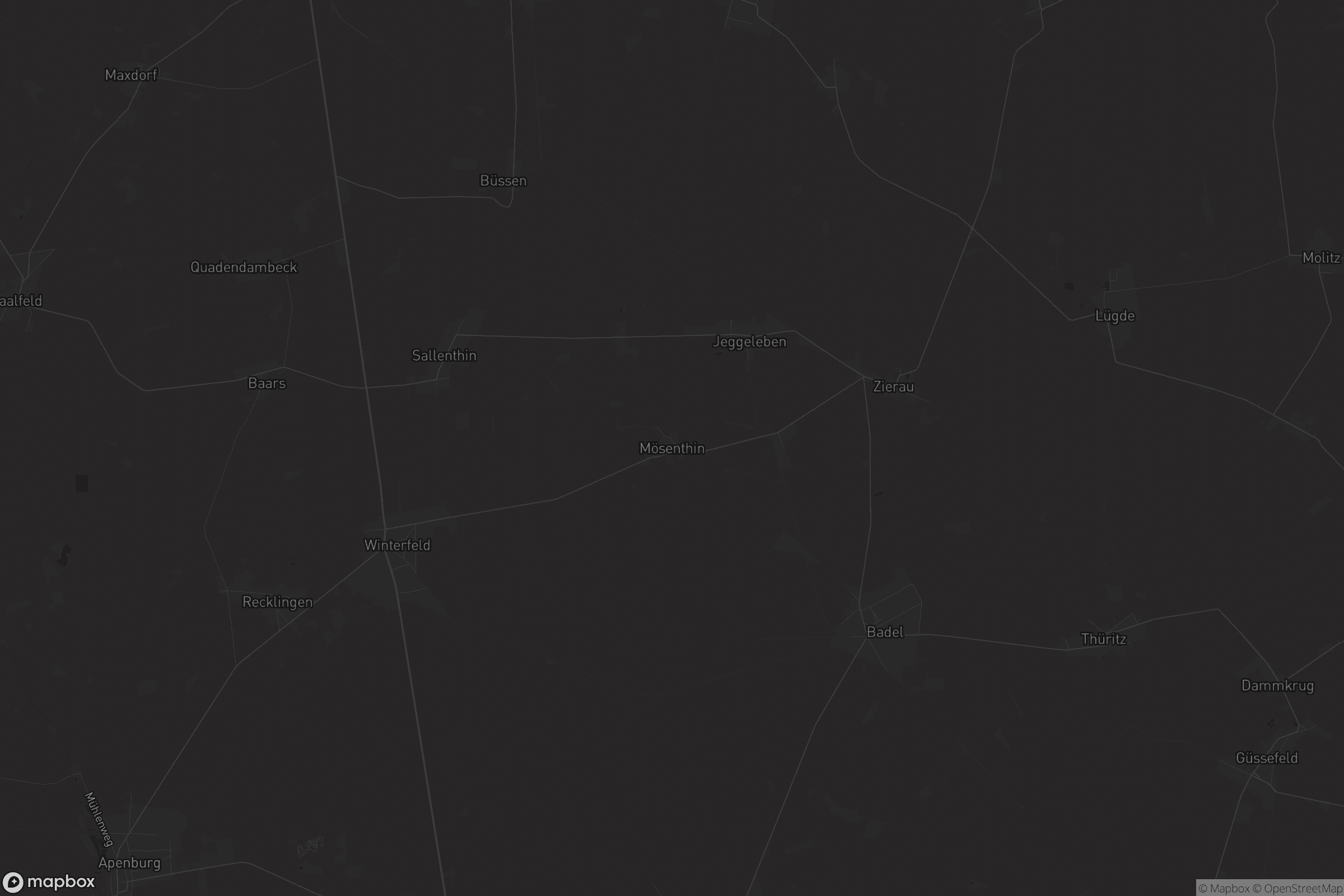 Karte von Mösenthin