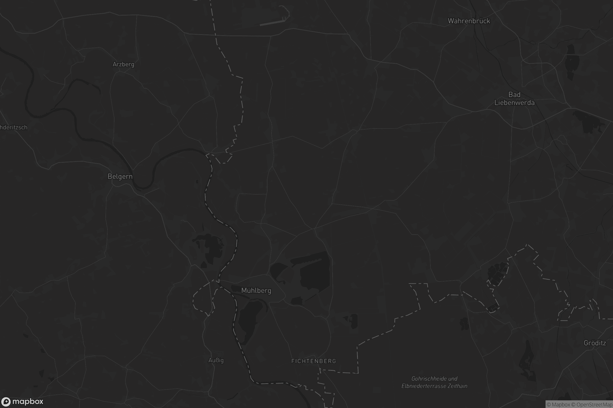 Karte von Mühlberg/Elbe