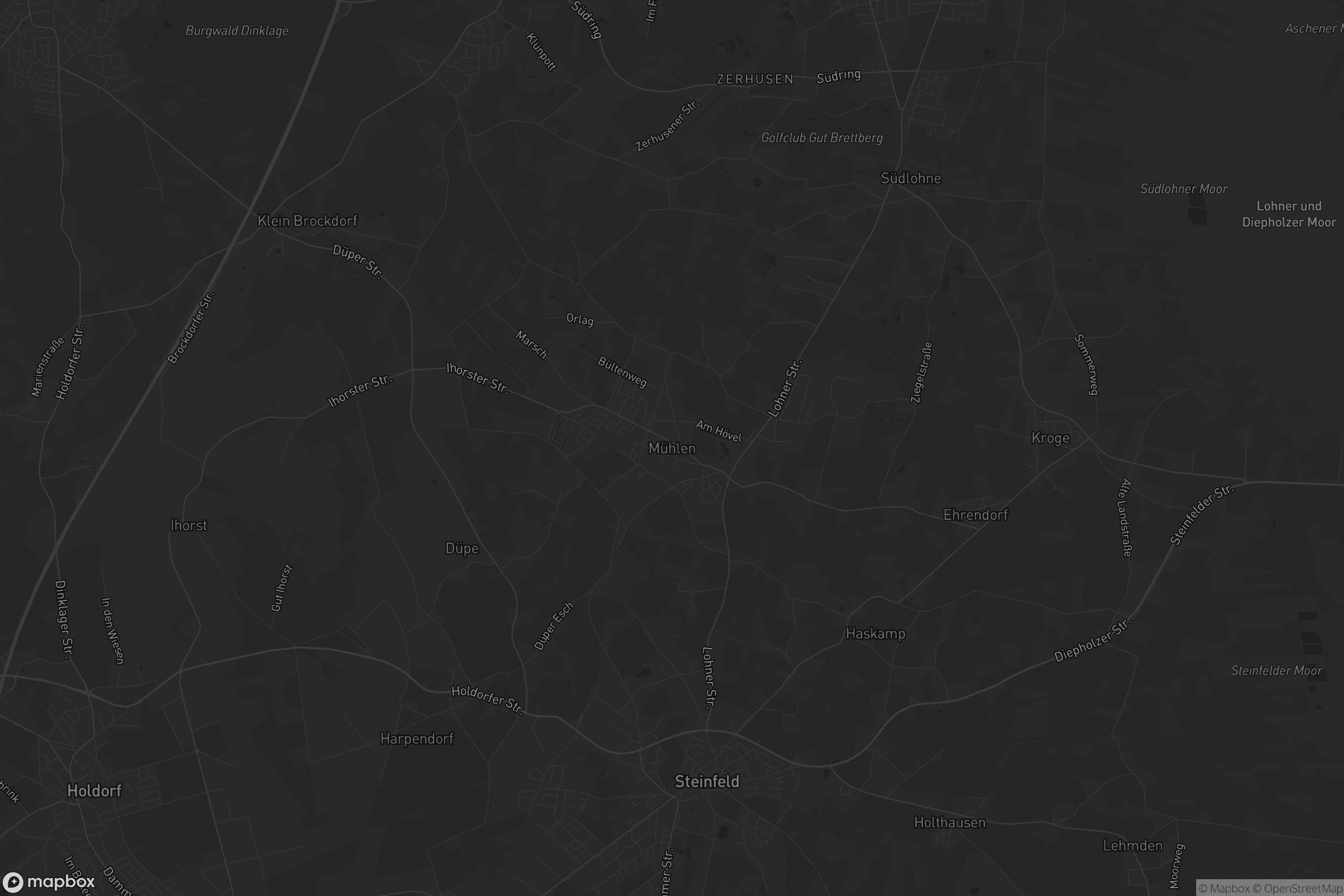 Karte von Mühlen (Oldenburg)