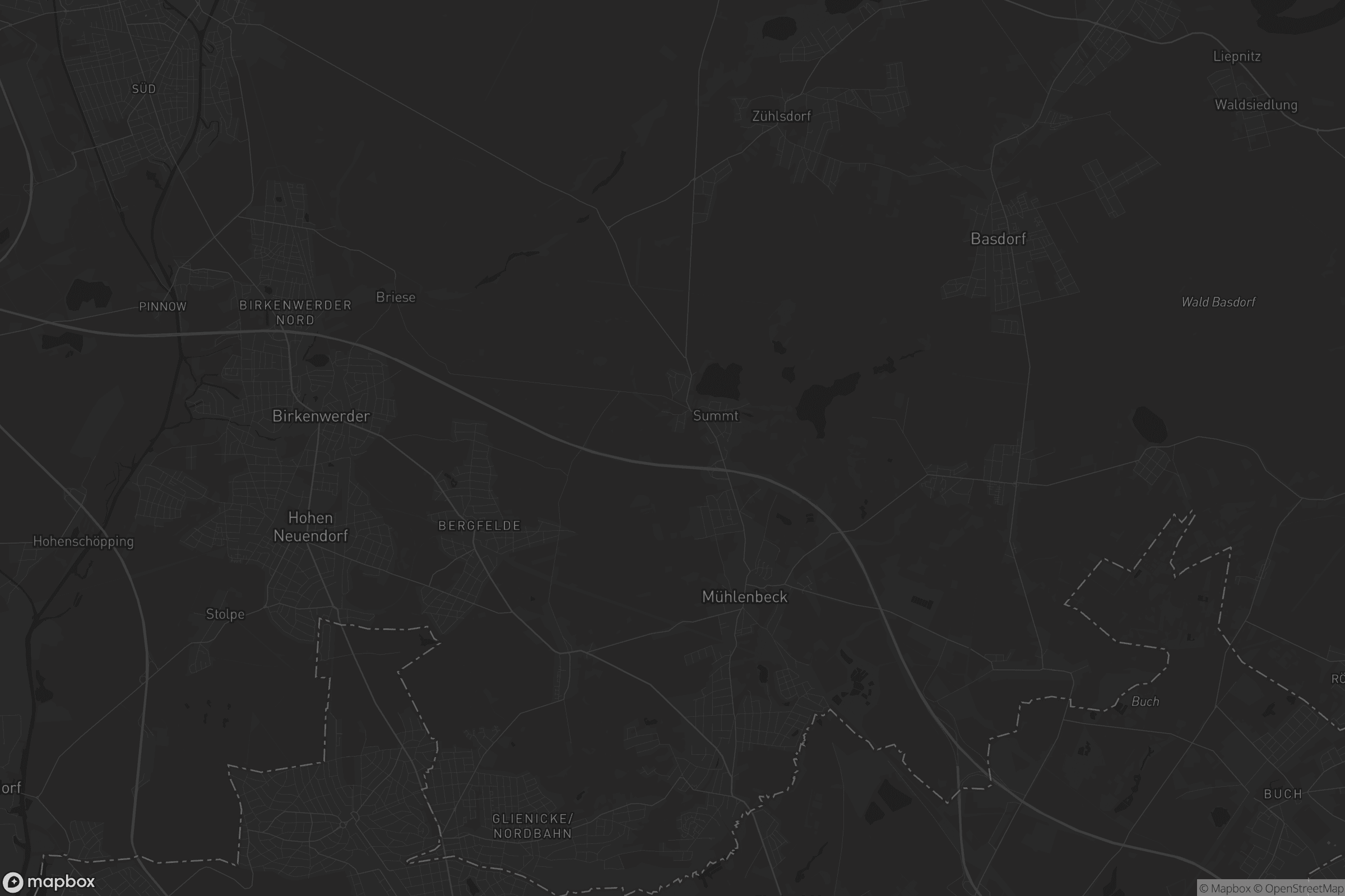 Karte von Mühlenbecker Land