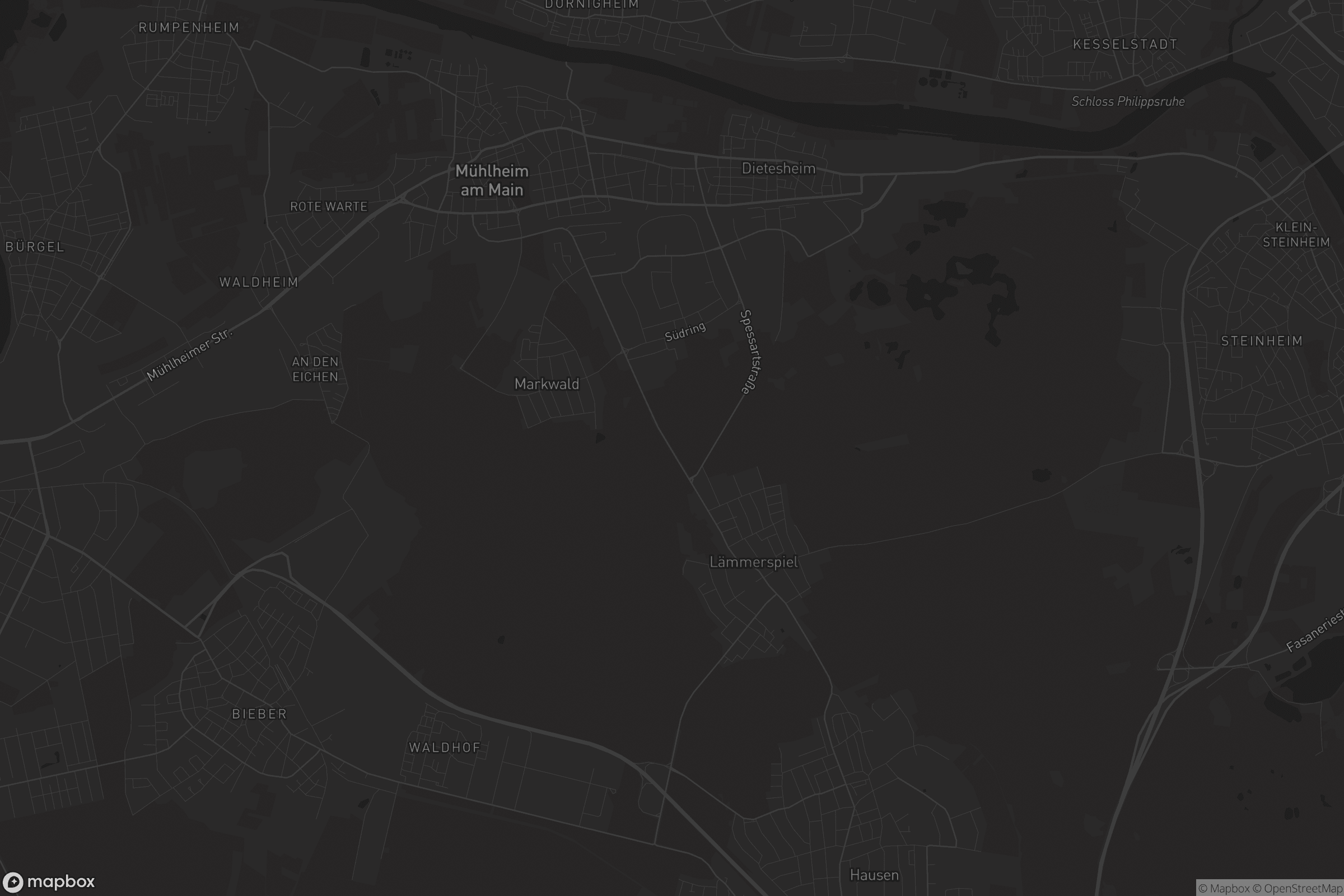 Karte von Mühlheim am Main