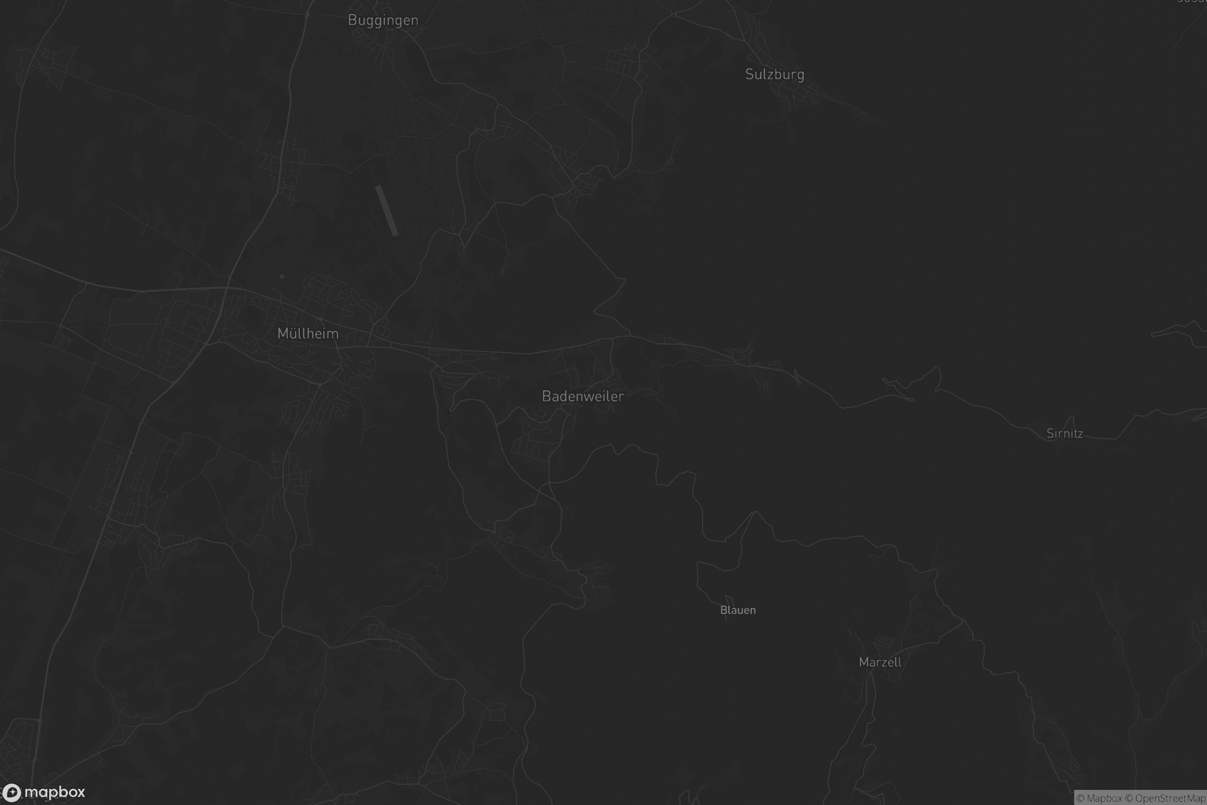 Karte von Müllheim im Markgräflerland