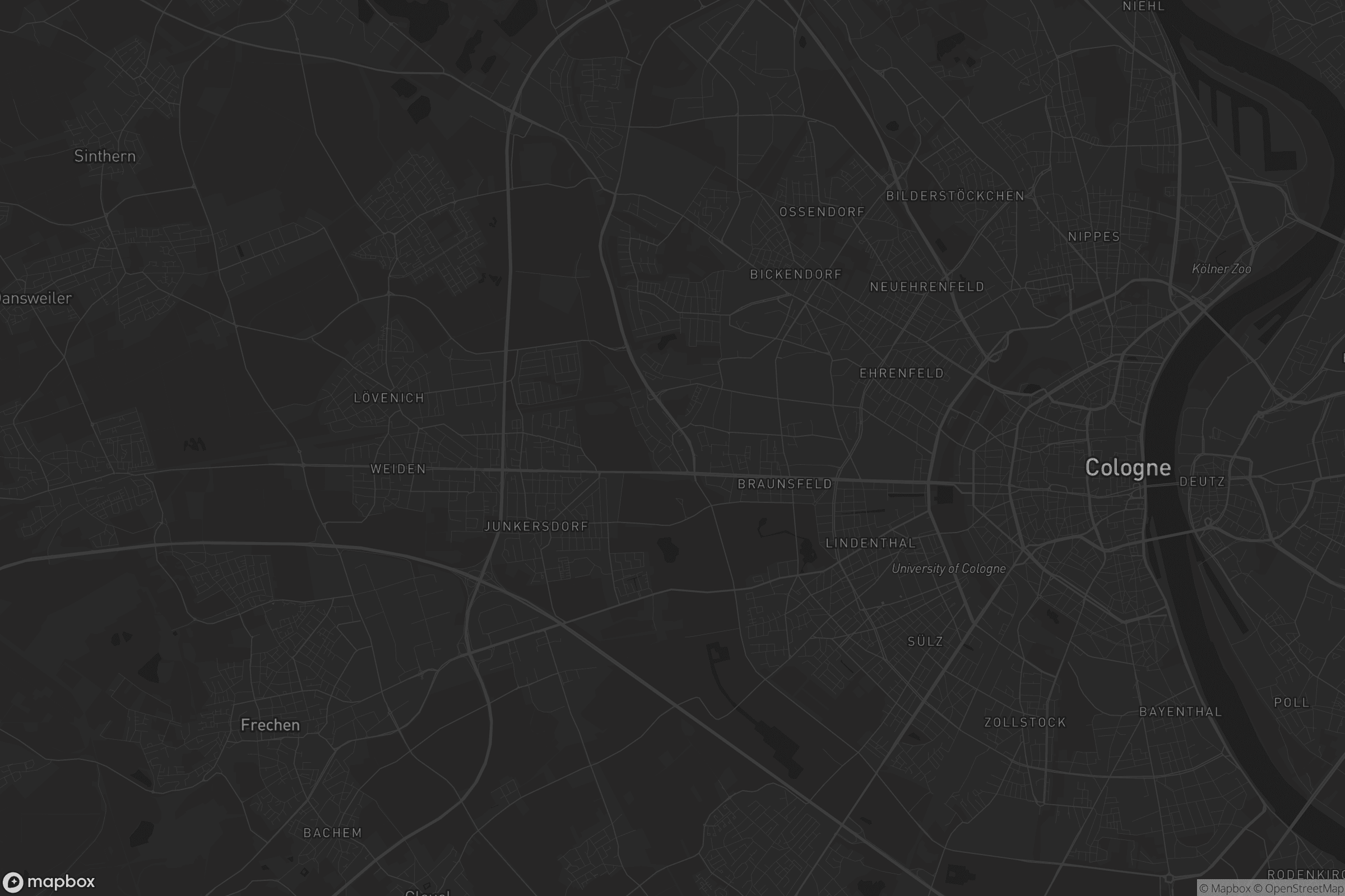 Karte von Müngersdorf