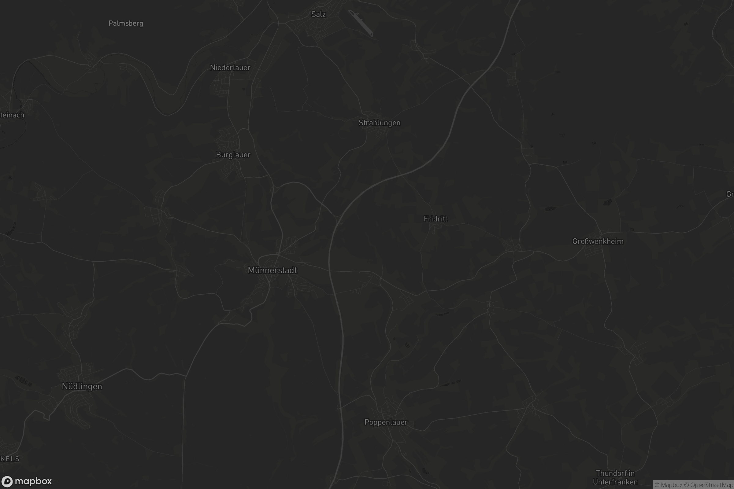 Karte von Münnerstadt