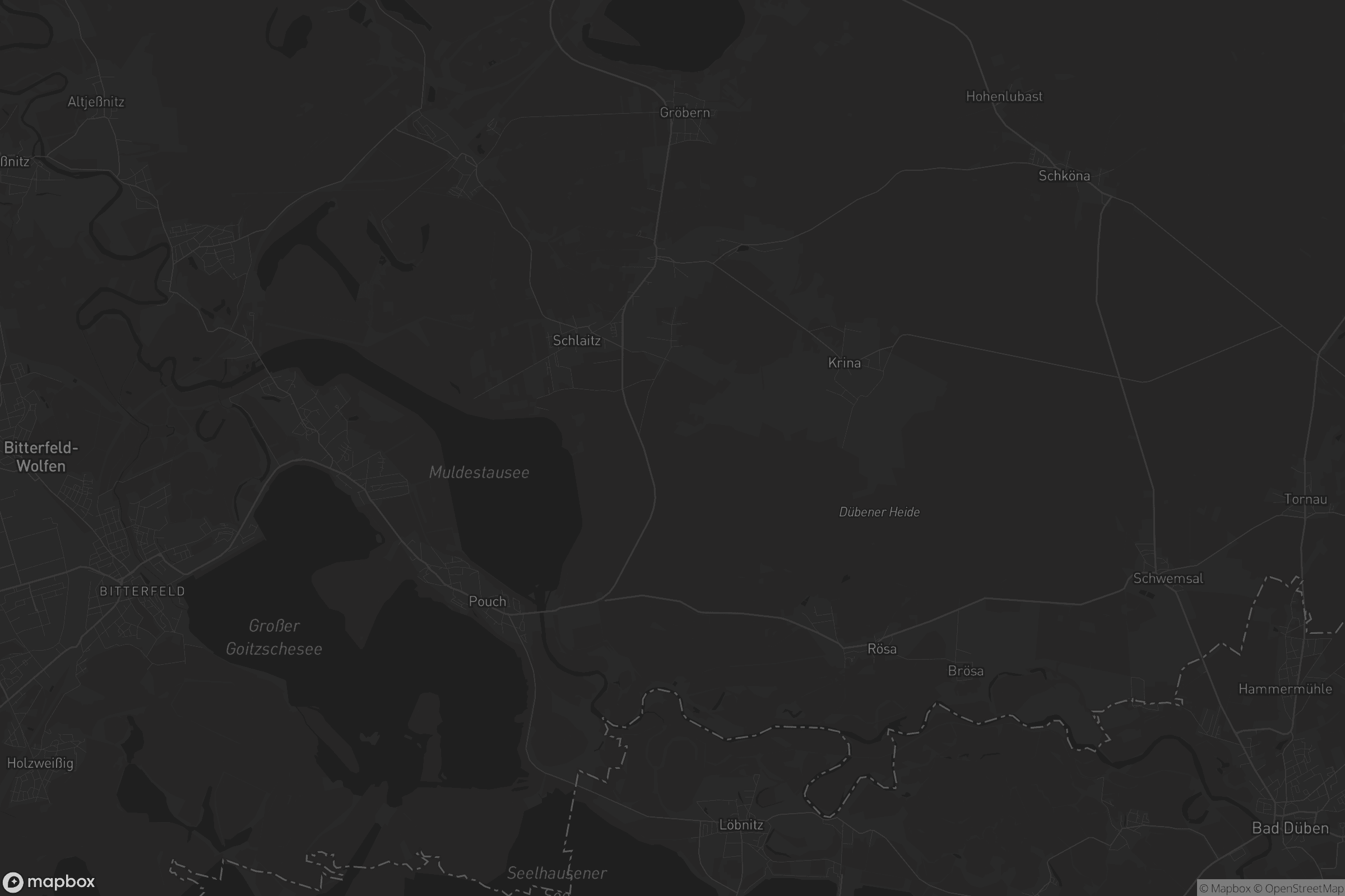 Karte von Muldestausee