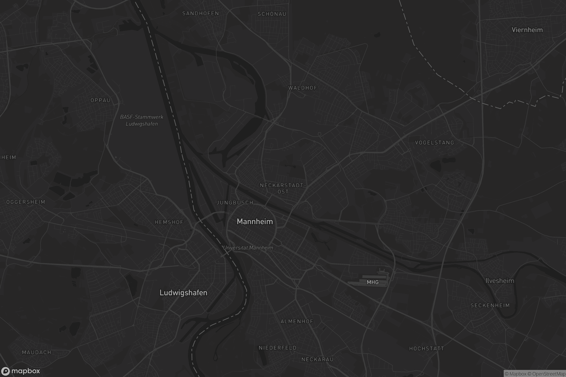 Karte von Neckarstadt-Ost