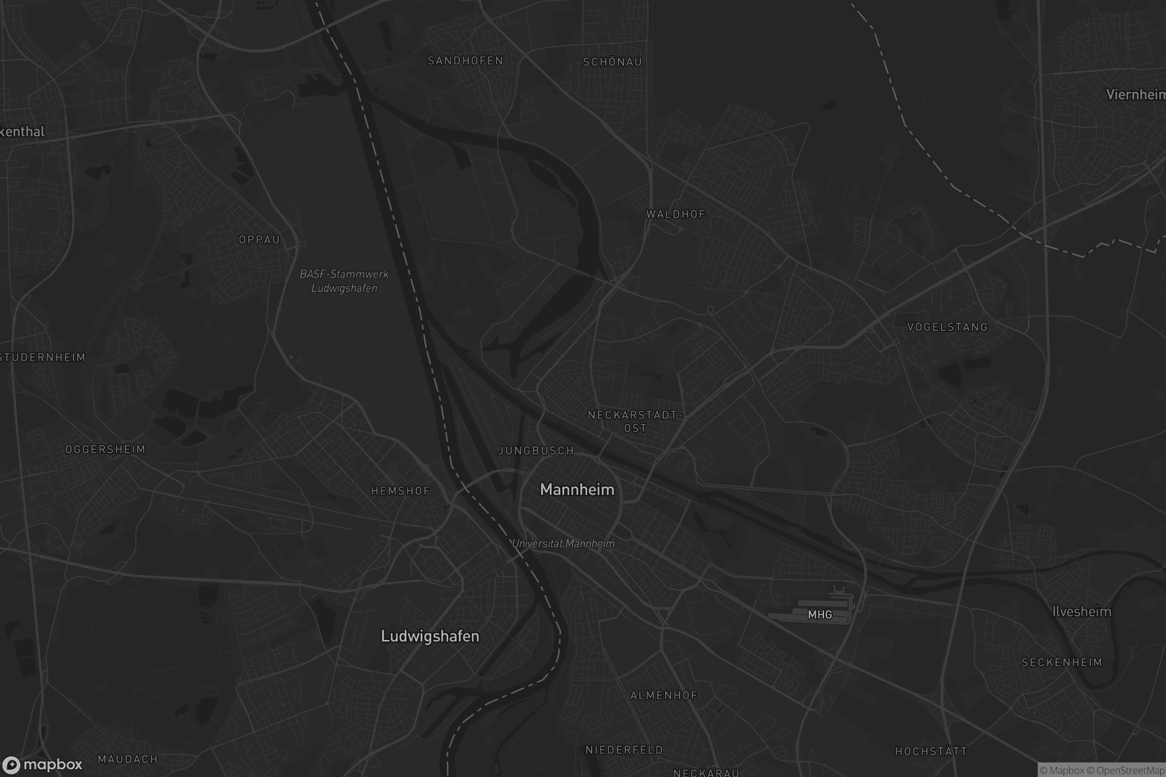 Karte von Neckarstadt-West