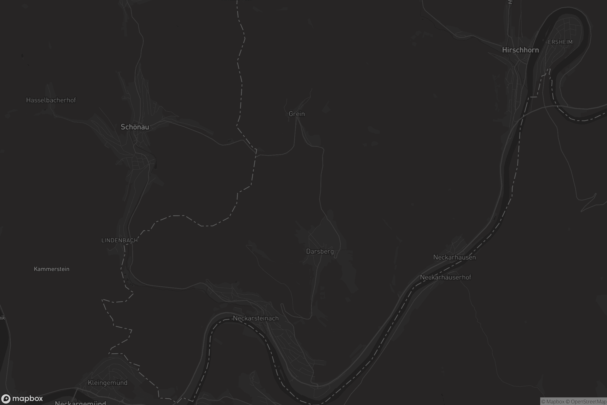 Karte von Neckarsteinach