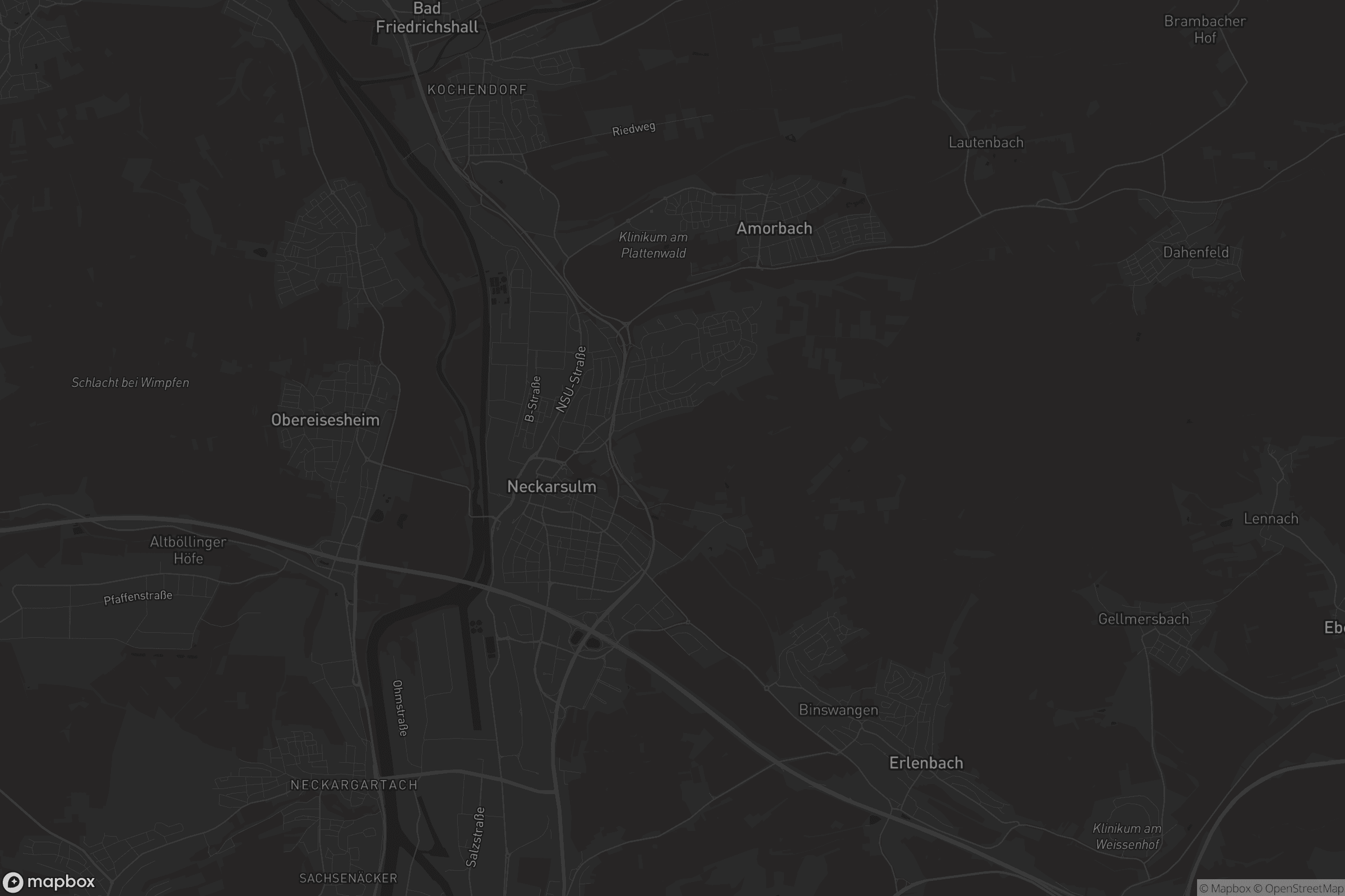 Karte von Neckarsulm