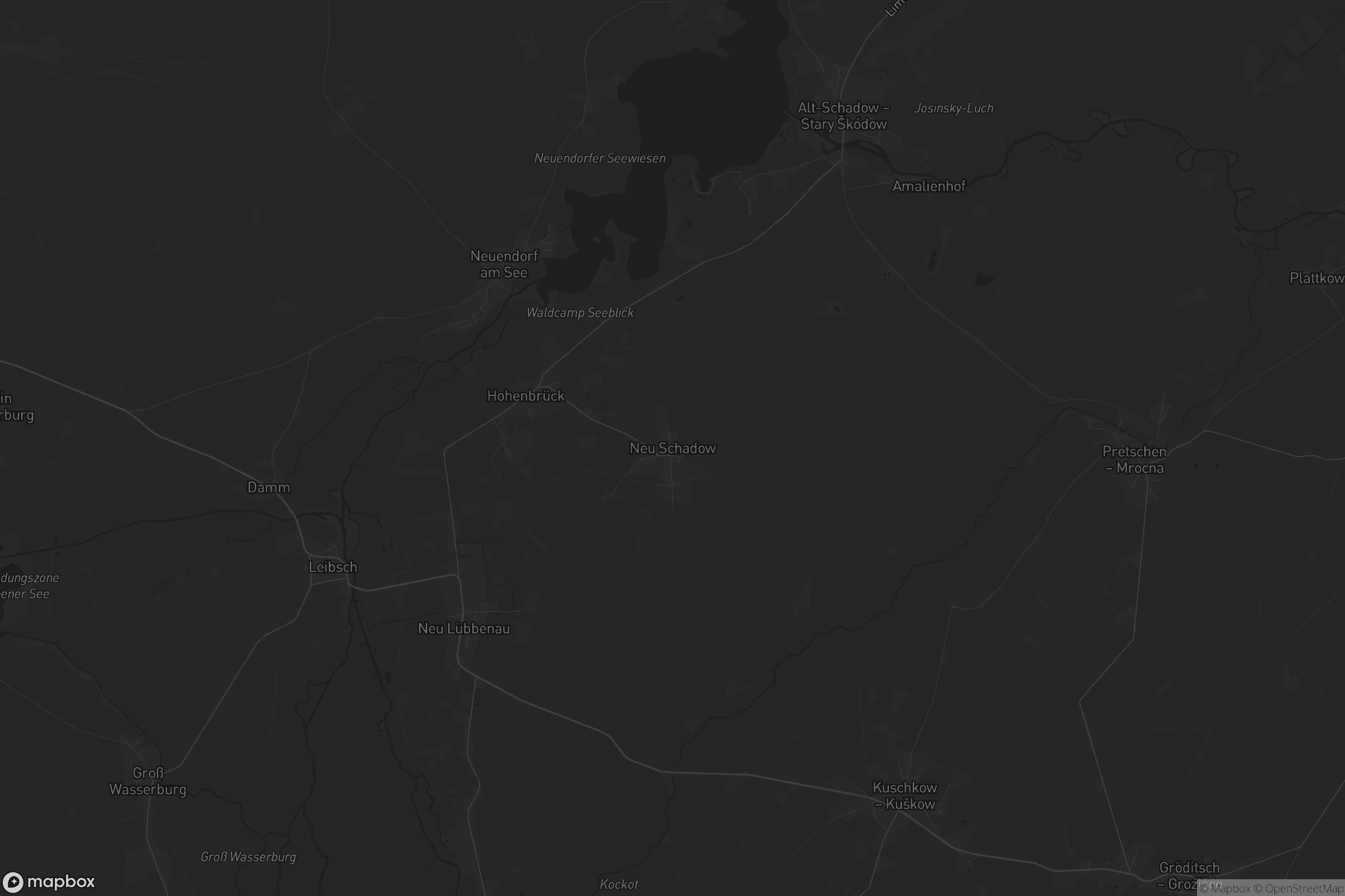 Karte von Neu Schadow - Nowy Škódow