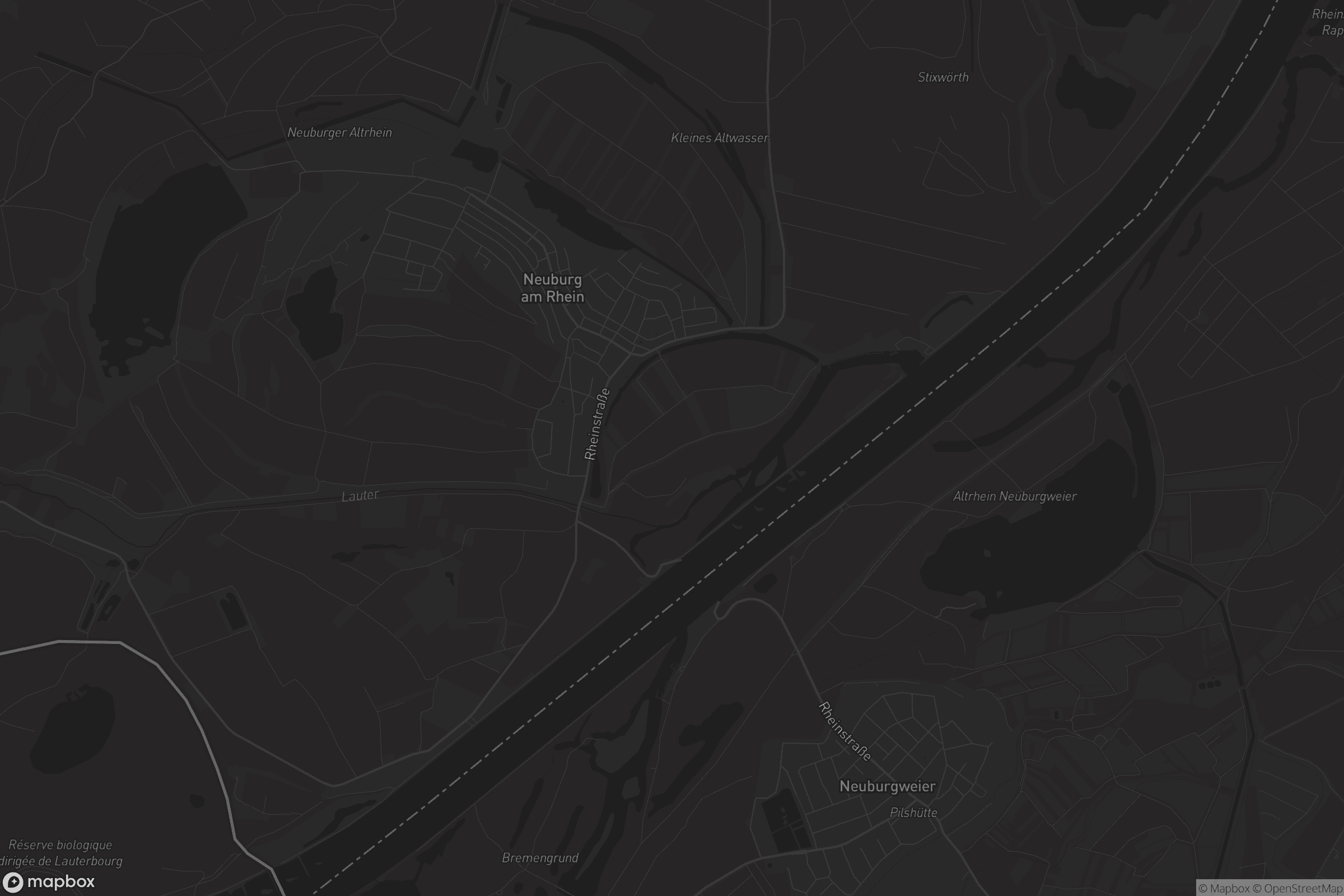 Karte von Neuburg am Rhein