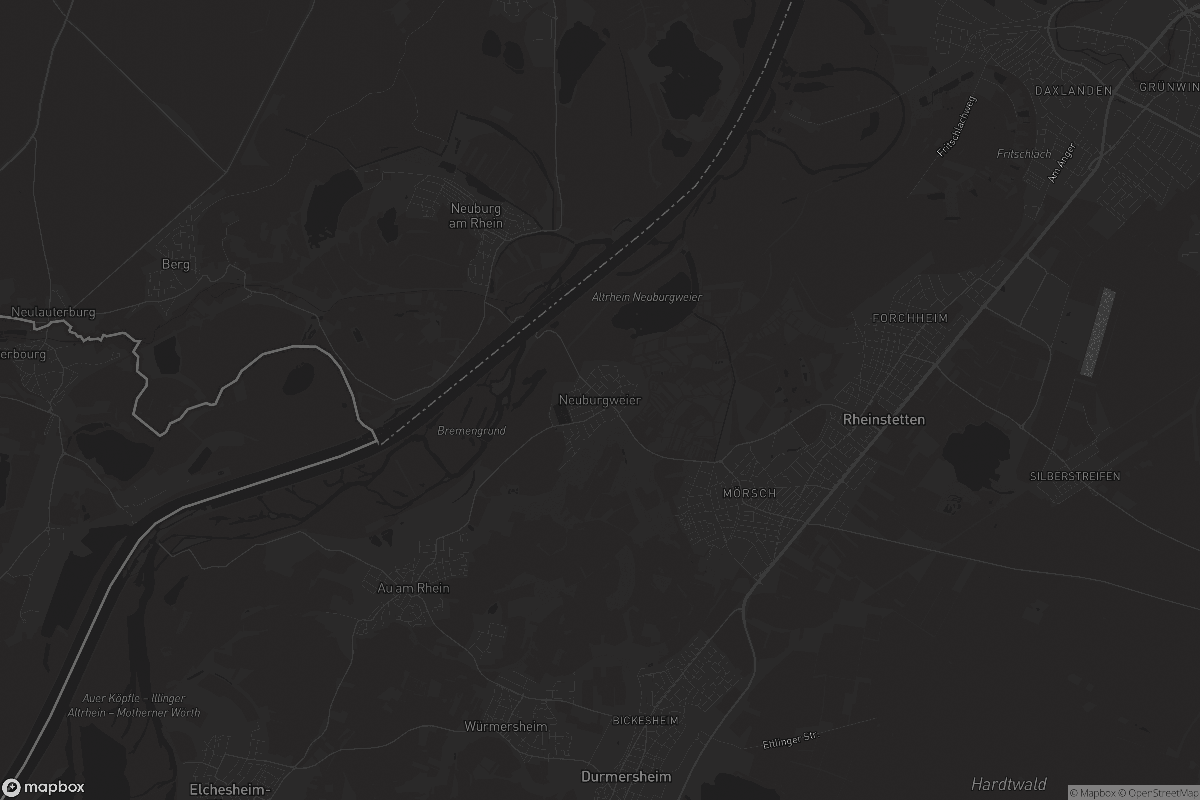 Karte von Neuburgweier