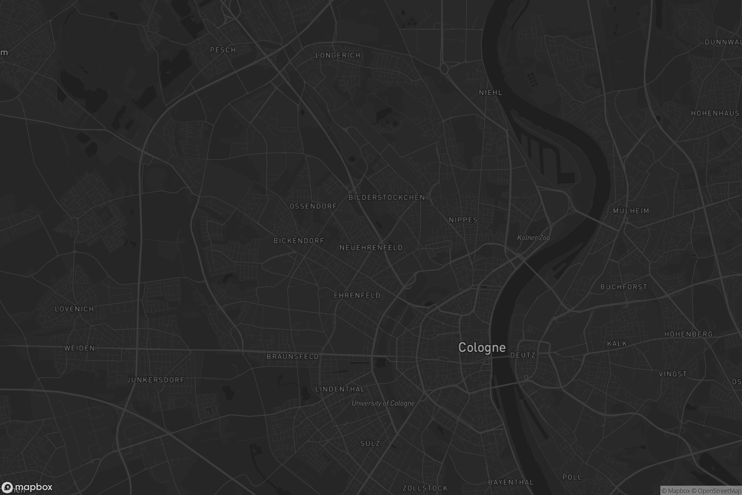 Karte von Neuehrenfeld