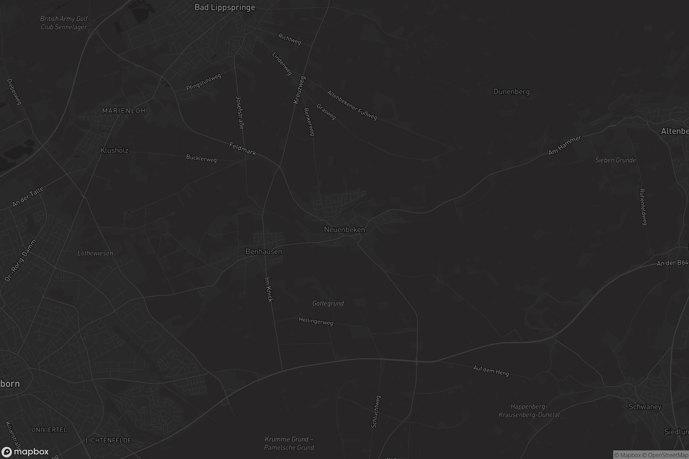 Karte von Neuenbeken