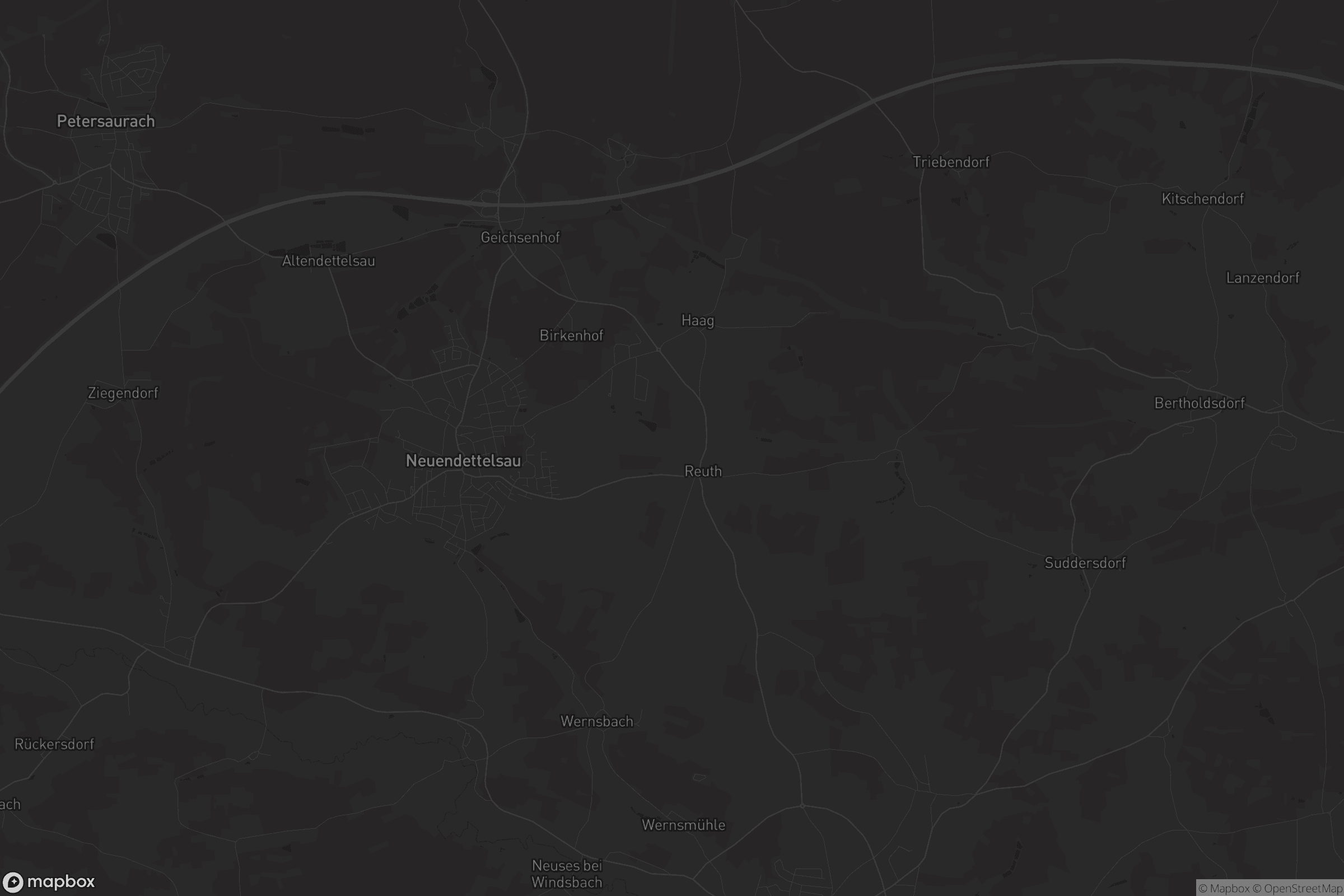 Karte von Neuendettelsau