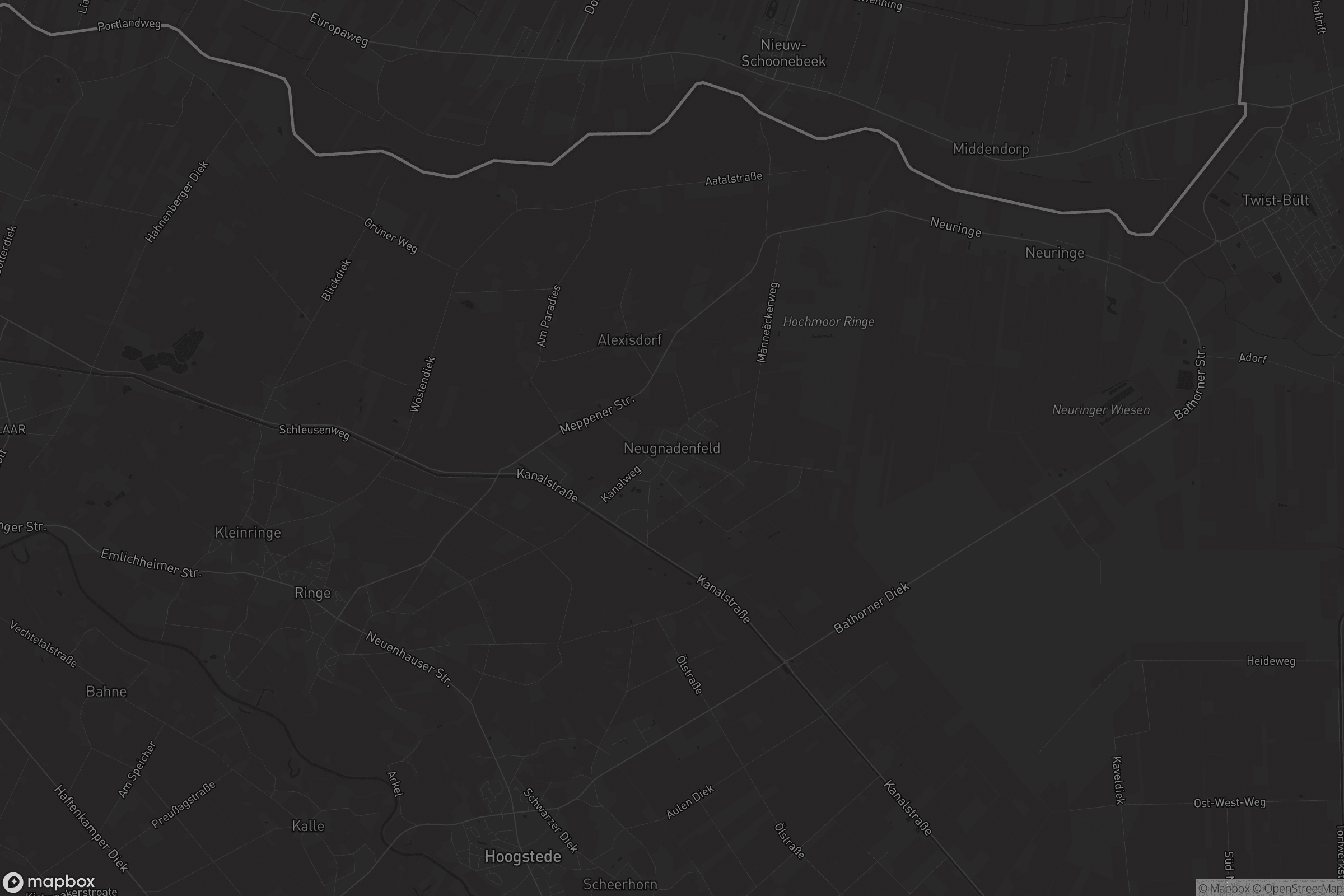 Karte von Neugnadenfeld