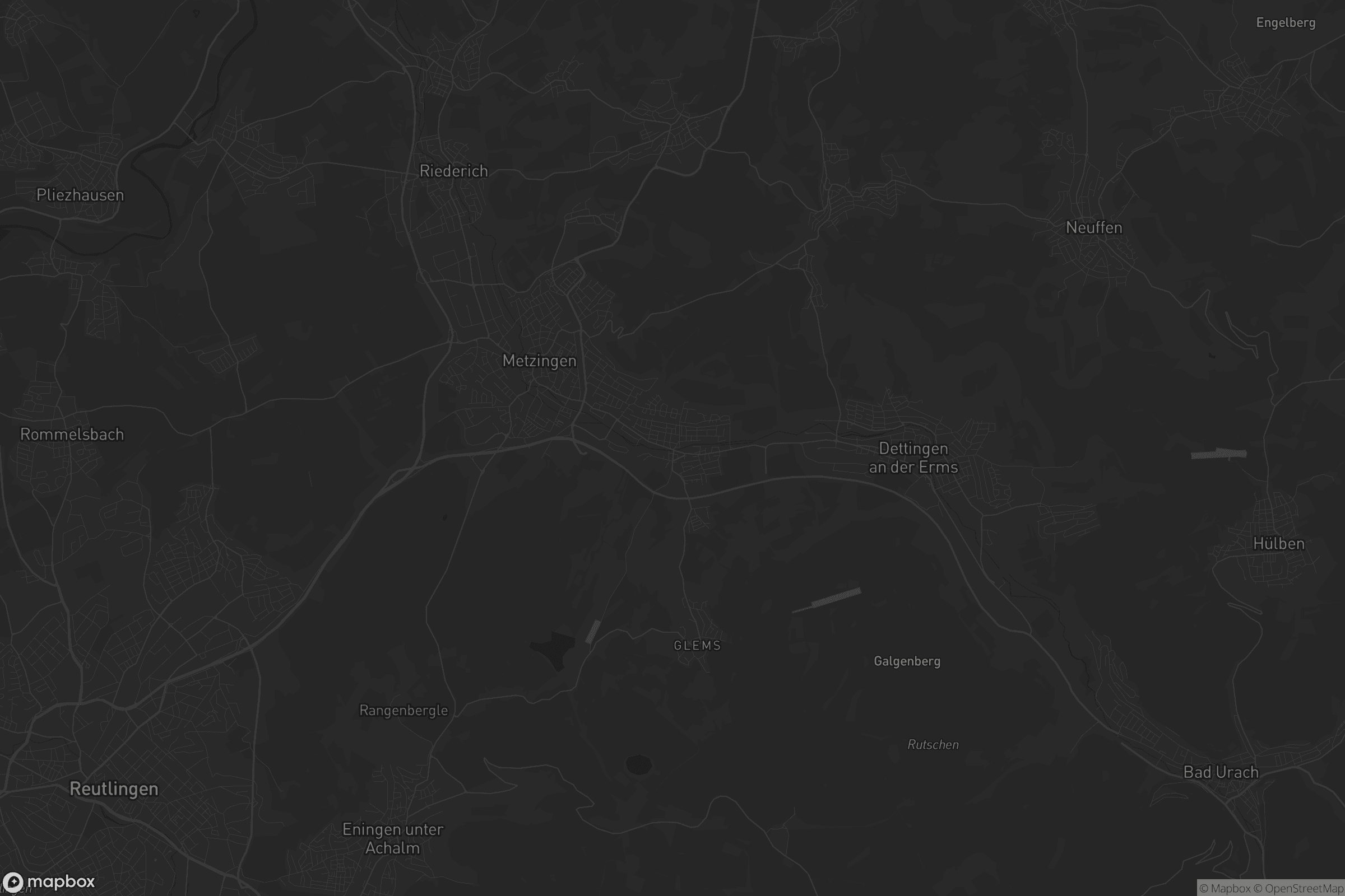 Karte von Neuhausen an der Erms