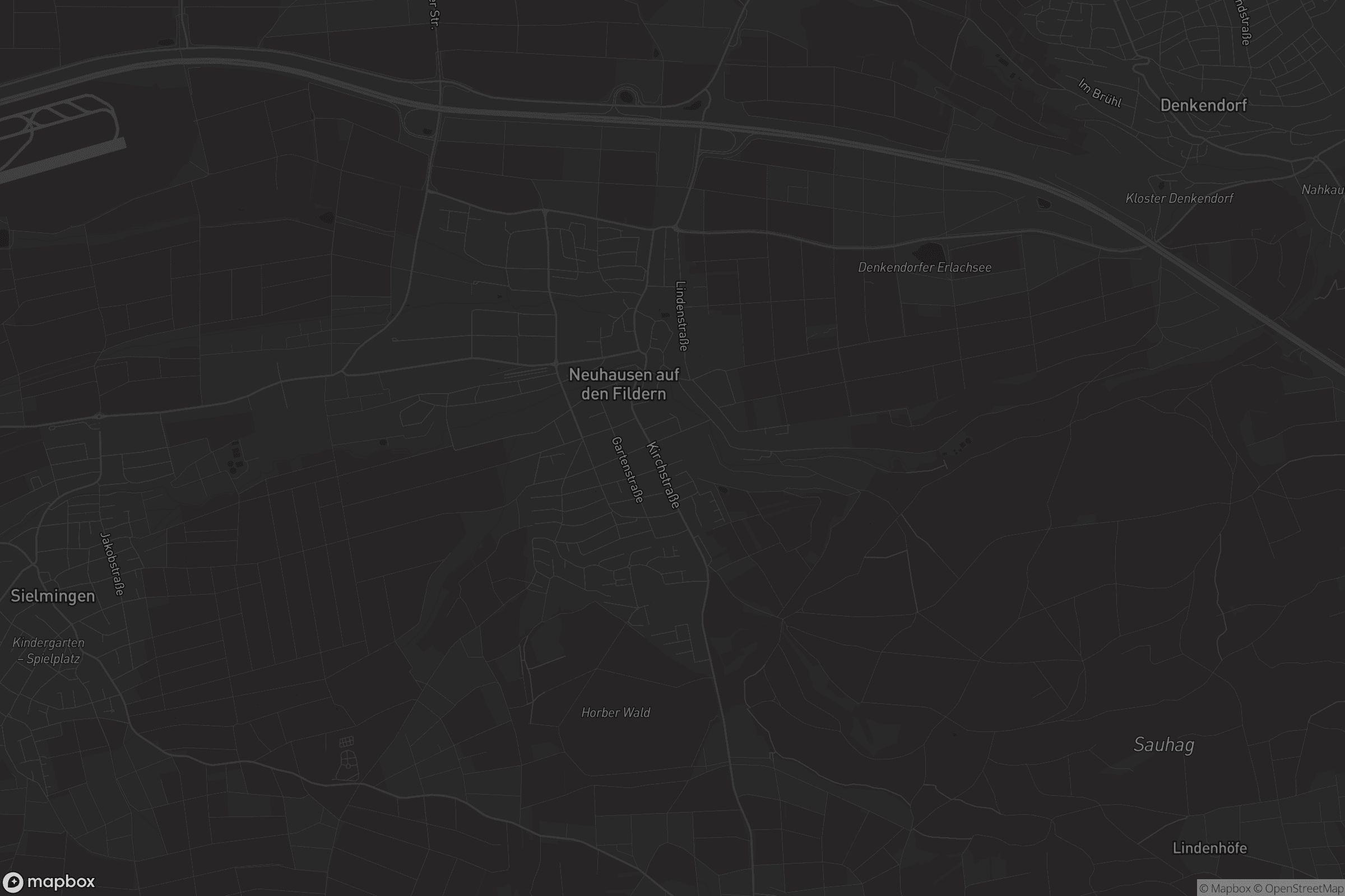 Karte von Neuhausen auf den Fildern