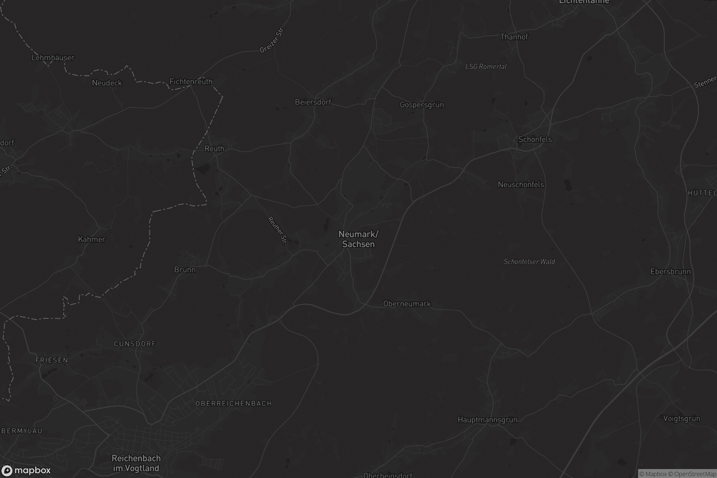 Karte von Neumark/Sachsen