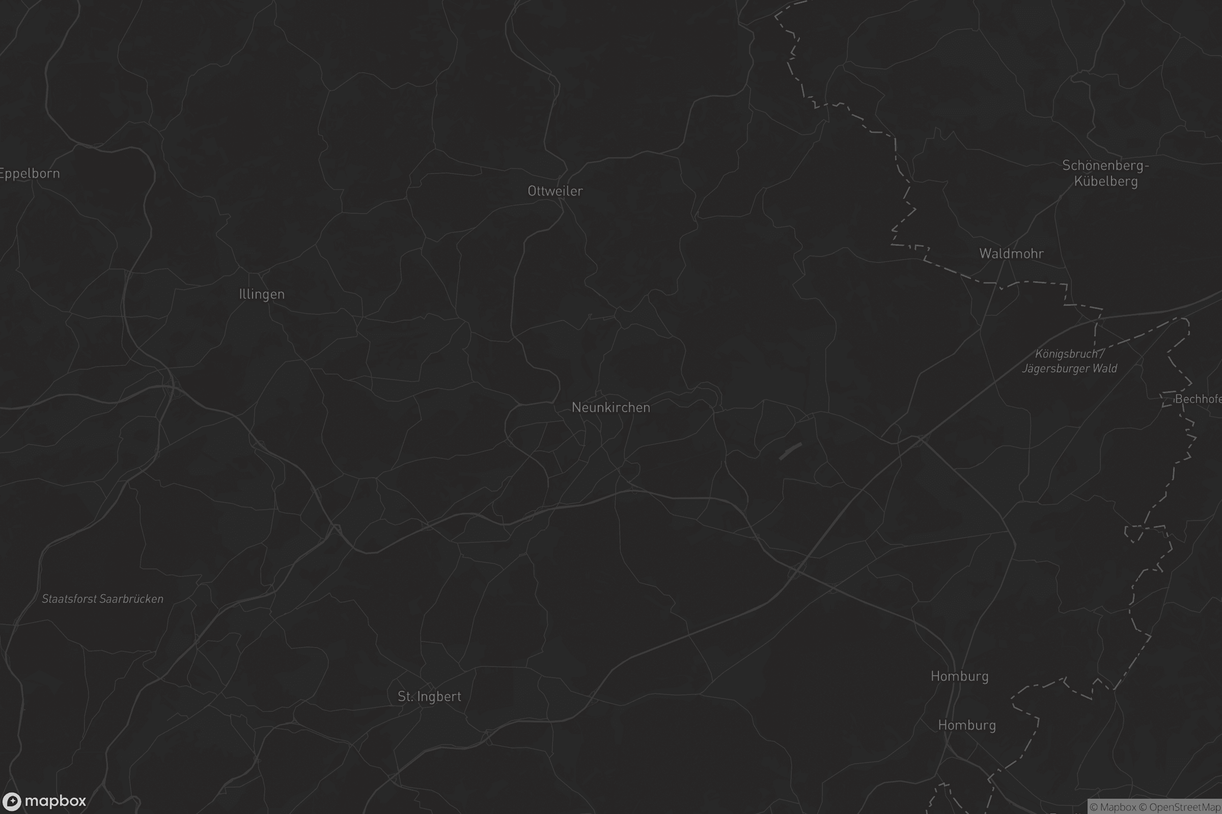 Karte von Neunkirchen (Saar)