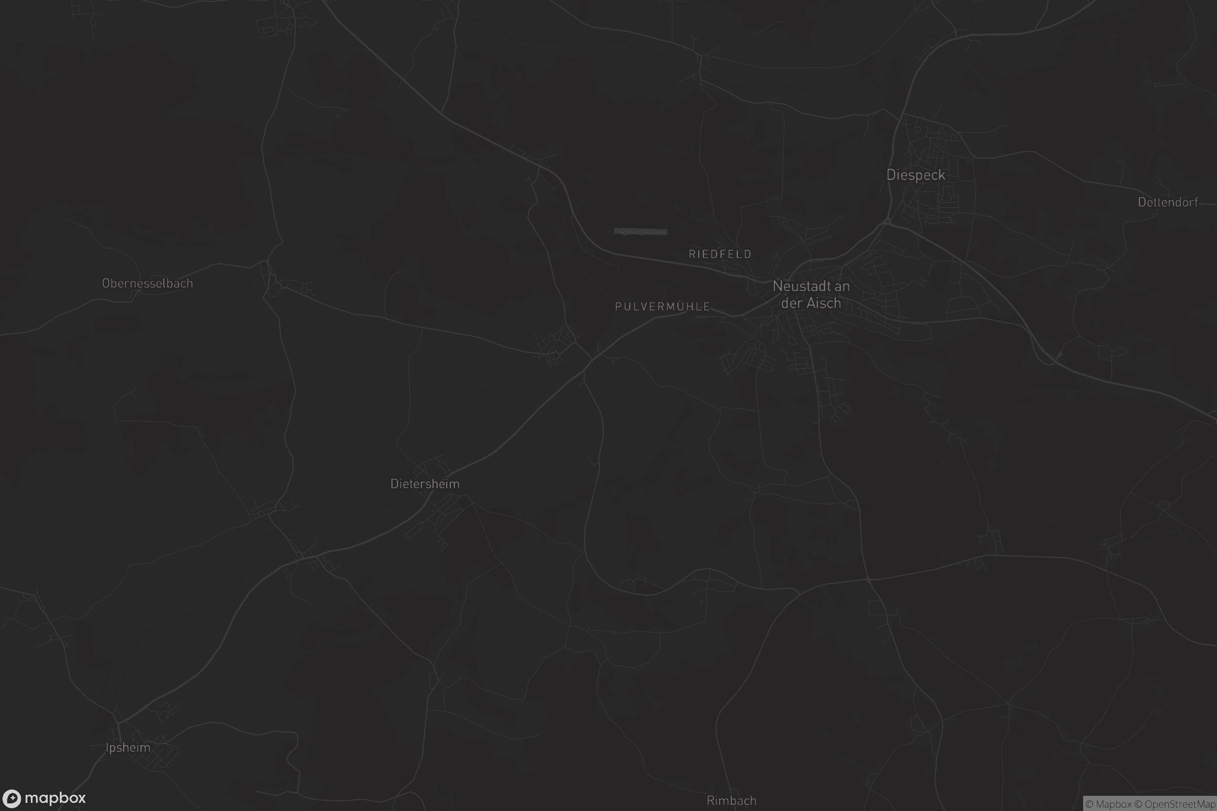 Karte von Neustadt an der Aisch