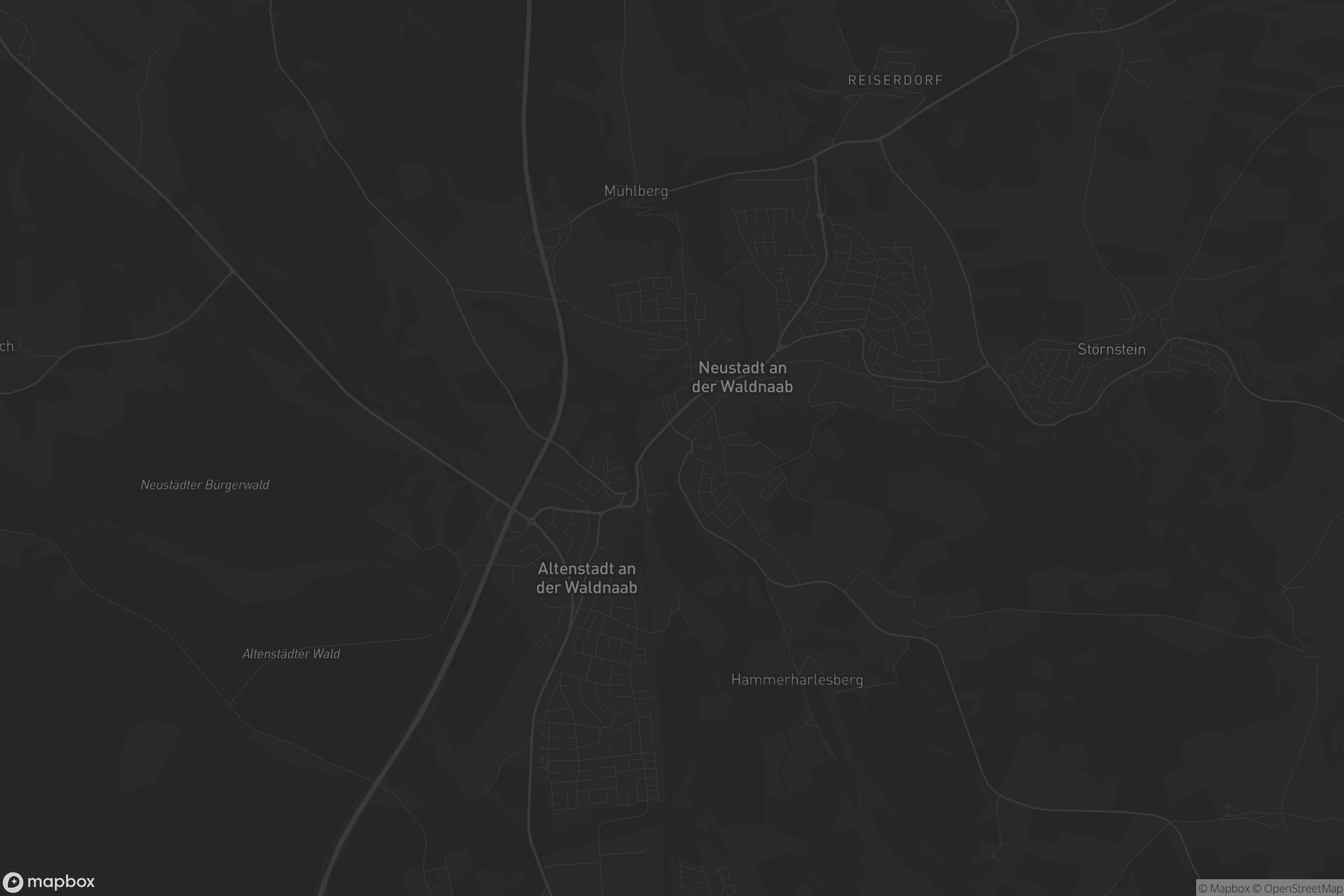 Karte von Neustadt an der Waldnaab
