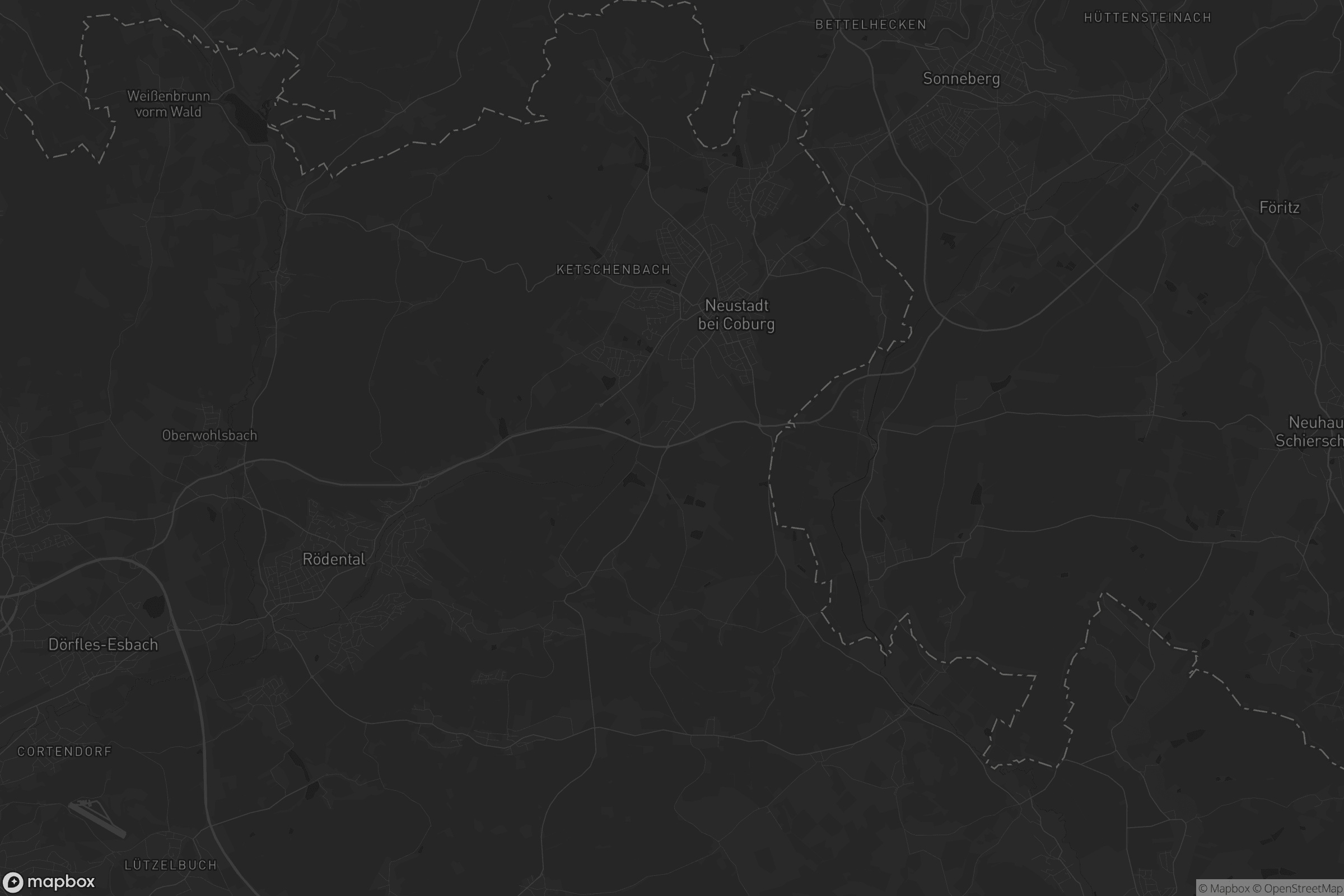 Karte von Neustadt bei Coburg