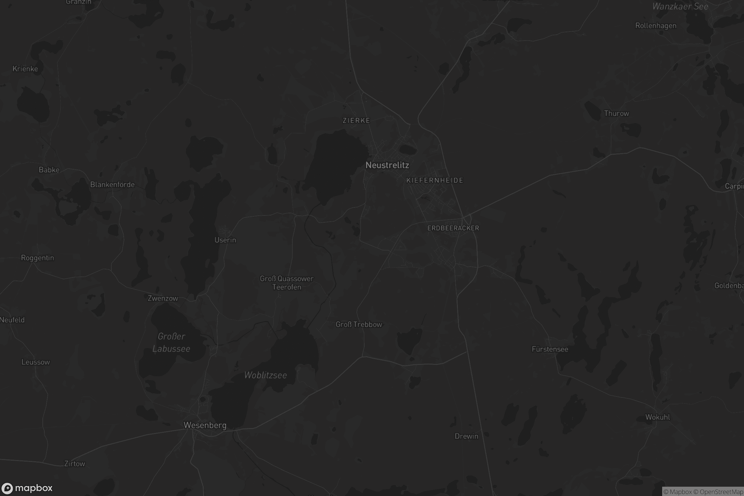 Karte von Neustrelitz