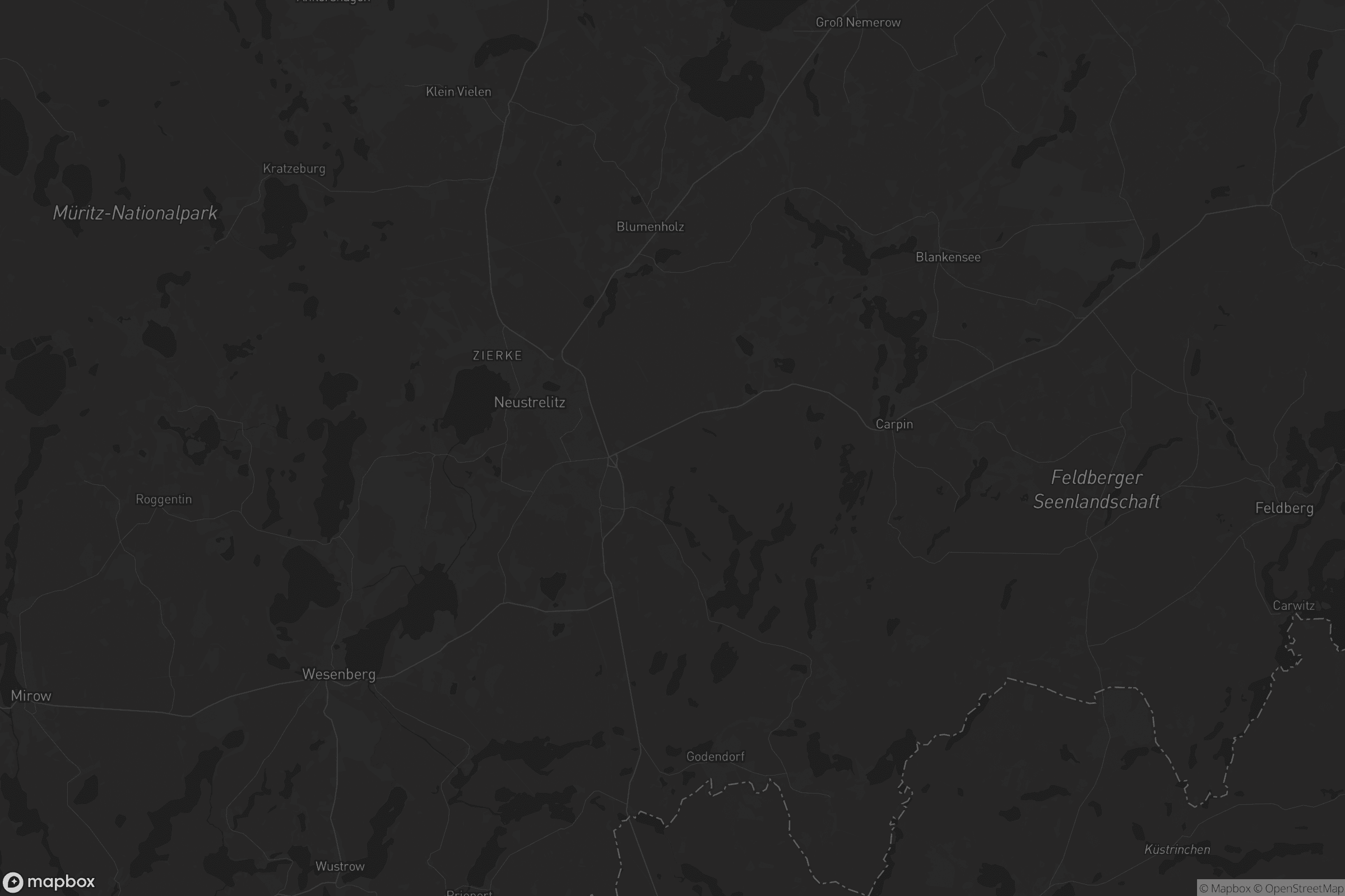 Karte von Neustrelitz-Land