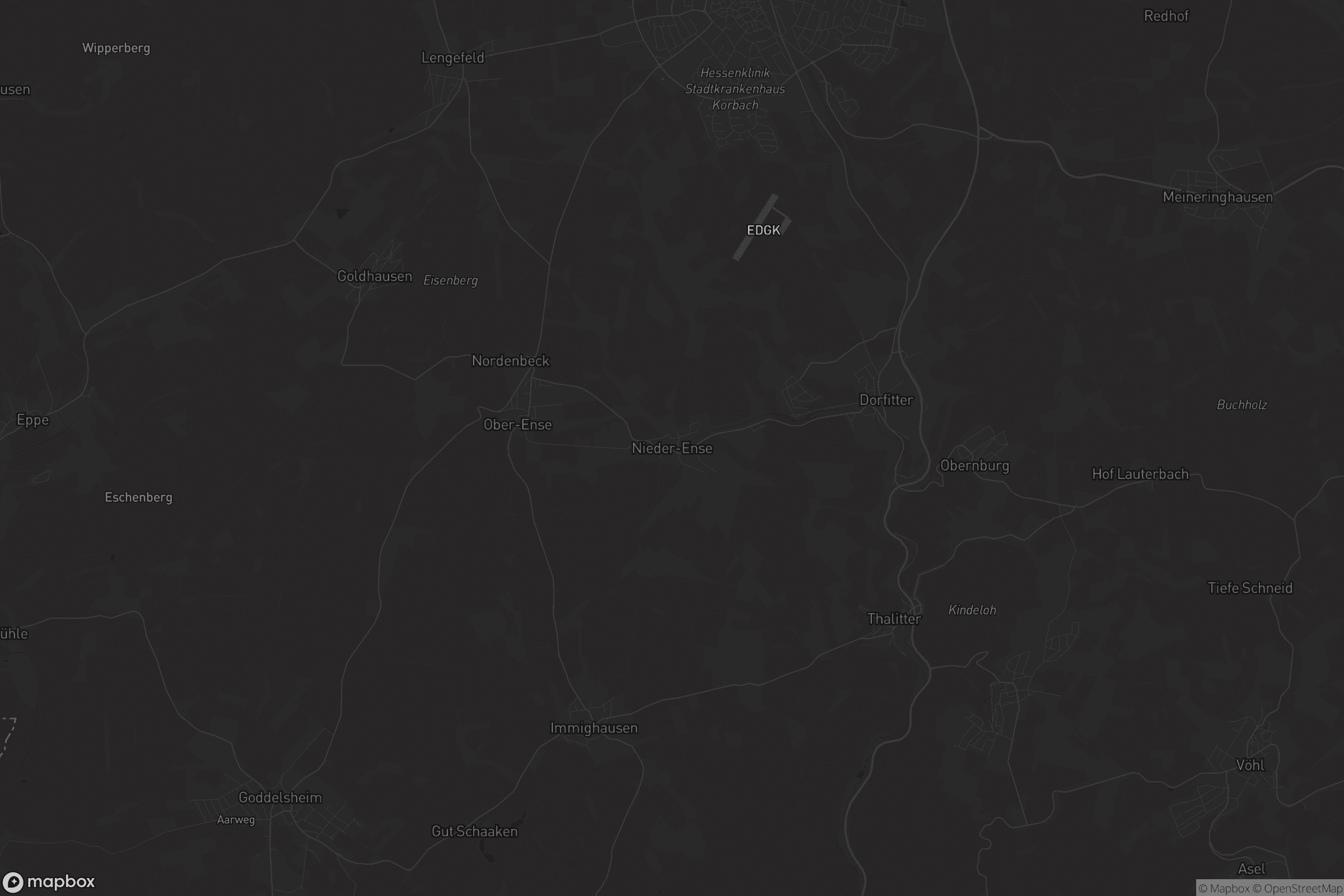 Karte von Nieder-Ense