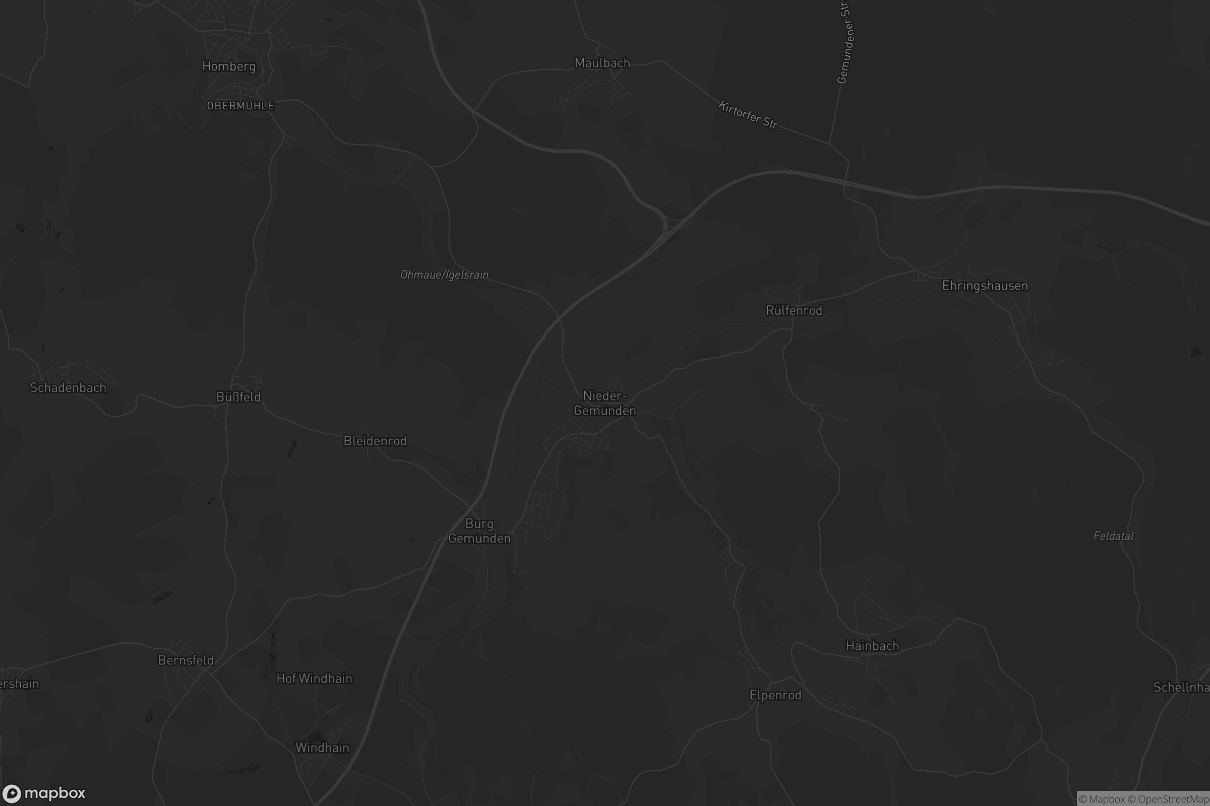 Karte von Nieder-Gemünden