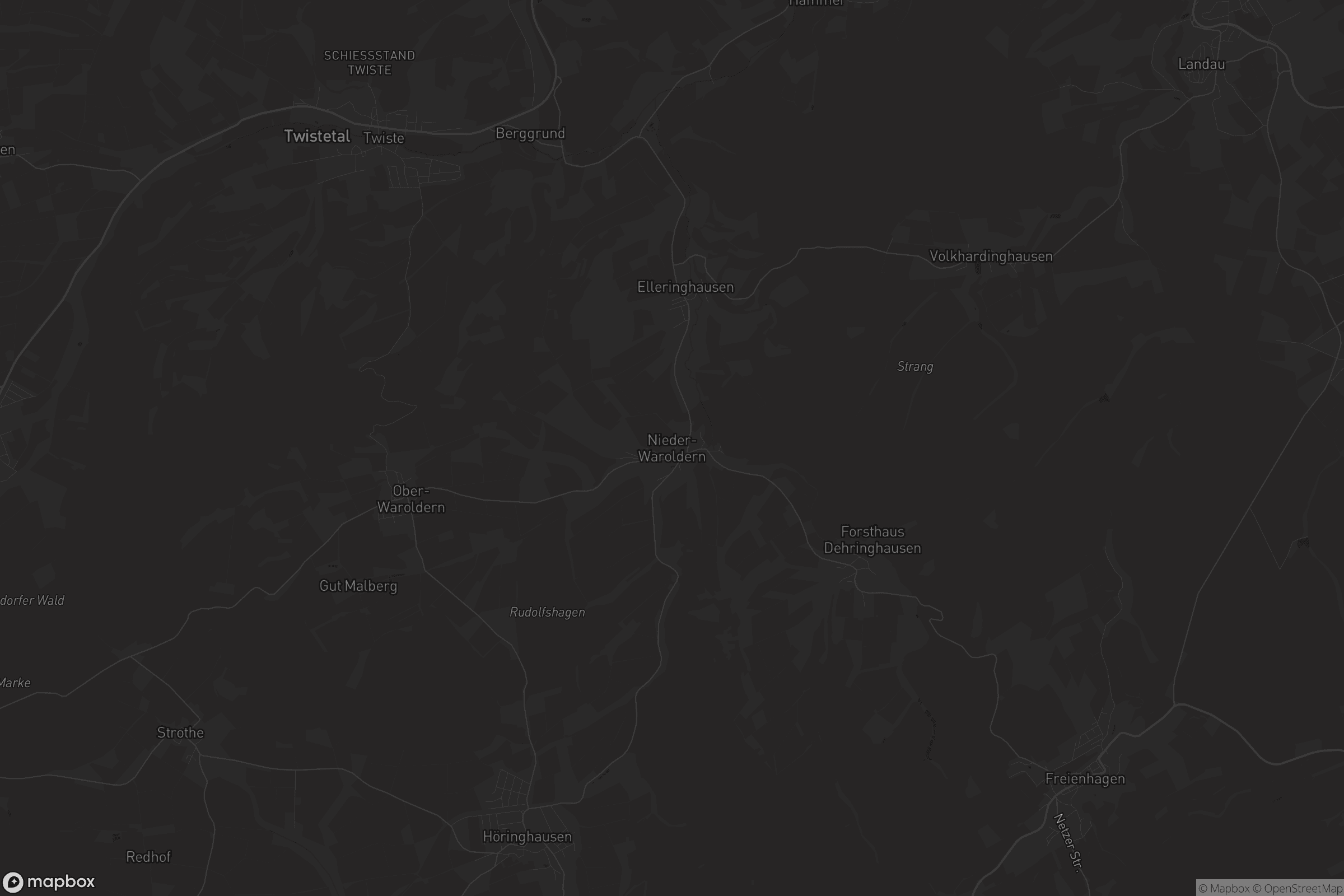 Karte von Nieder-Waroldern