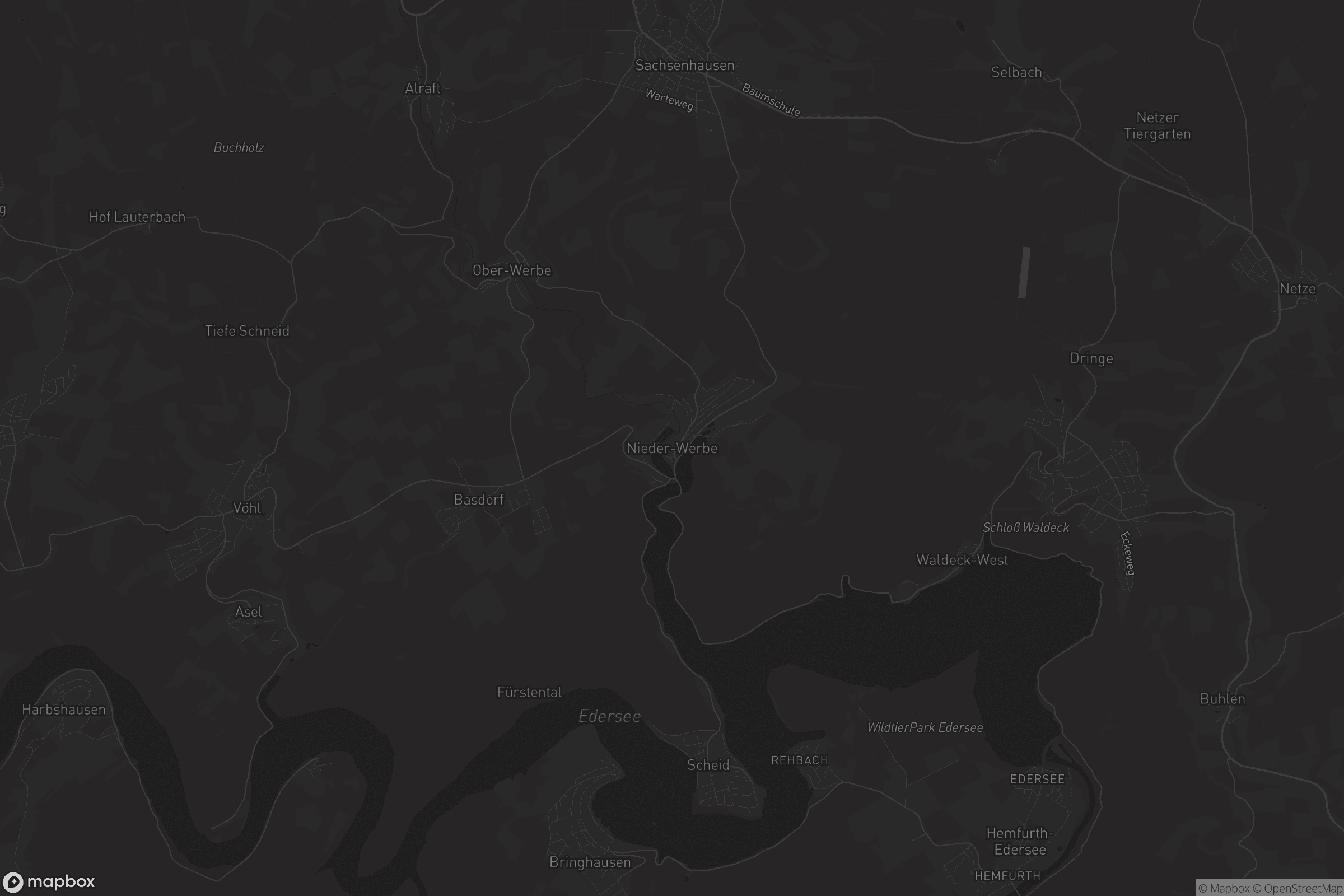 Karte von Nieder-Werbe