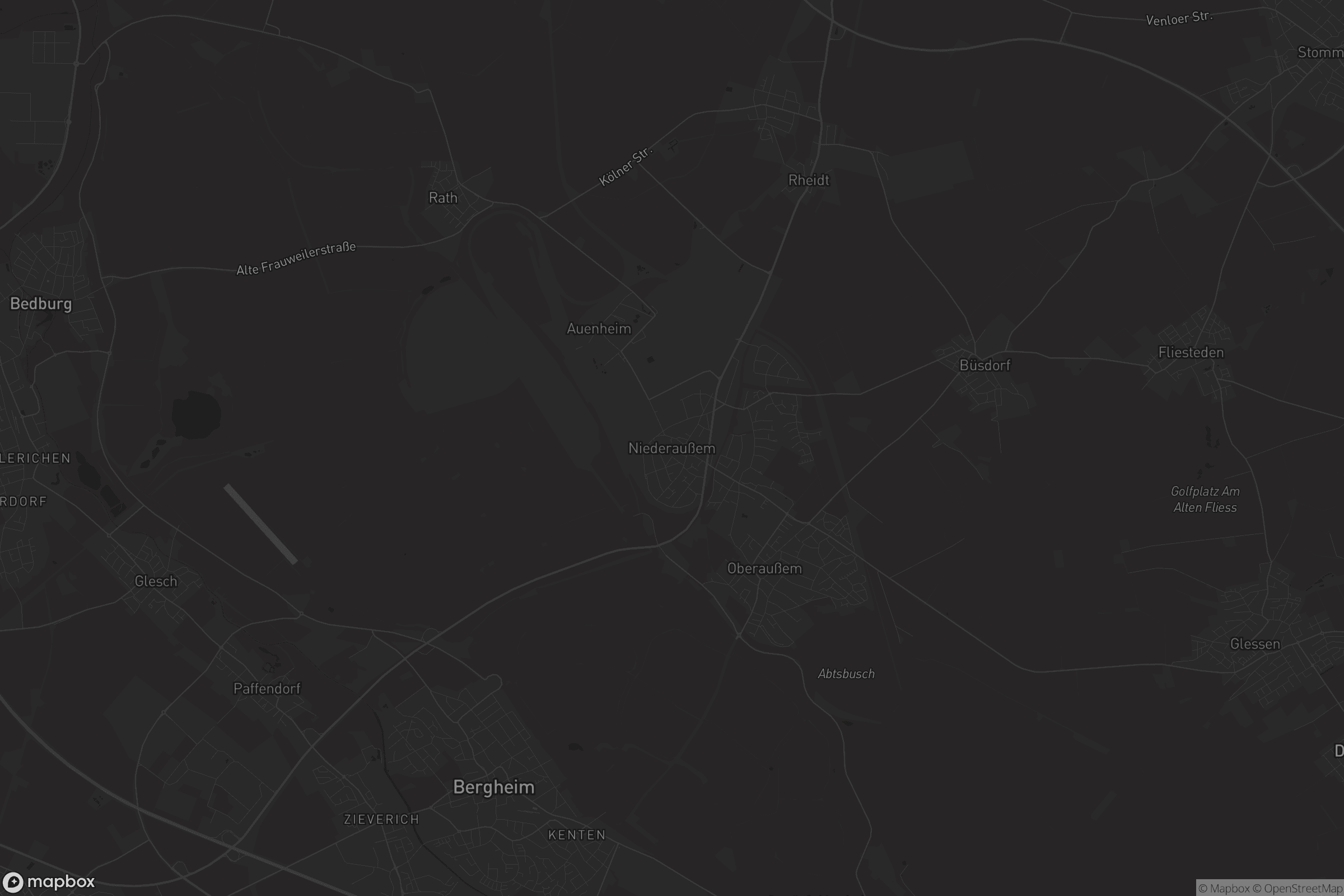 Karte von Niederaußem