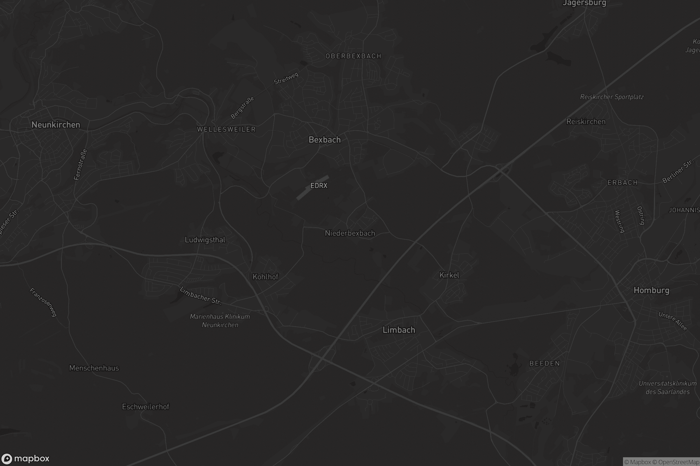 Karte von Niederbexbach