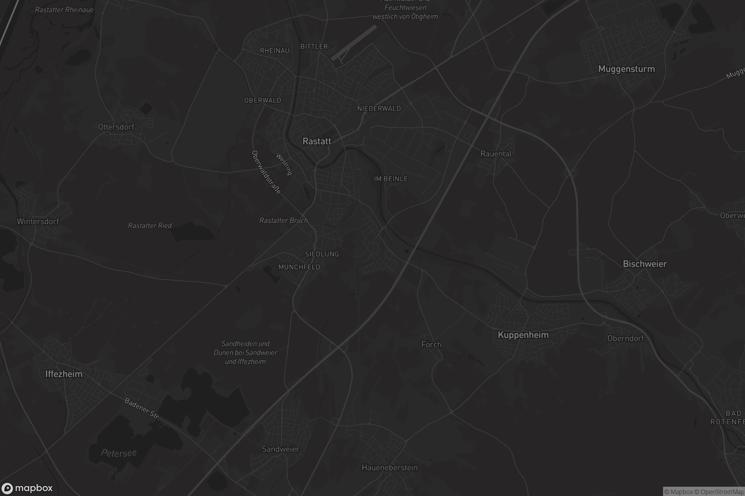 Karte von Niederbühl