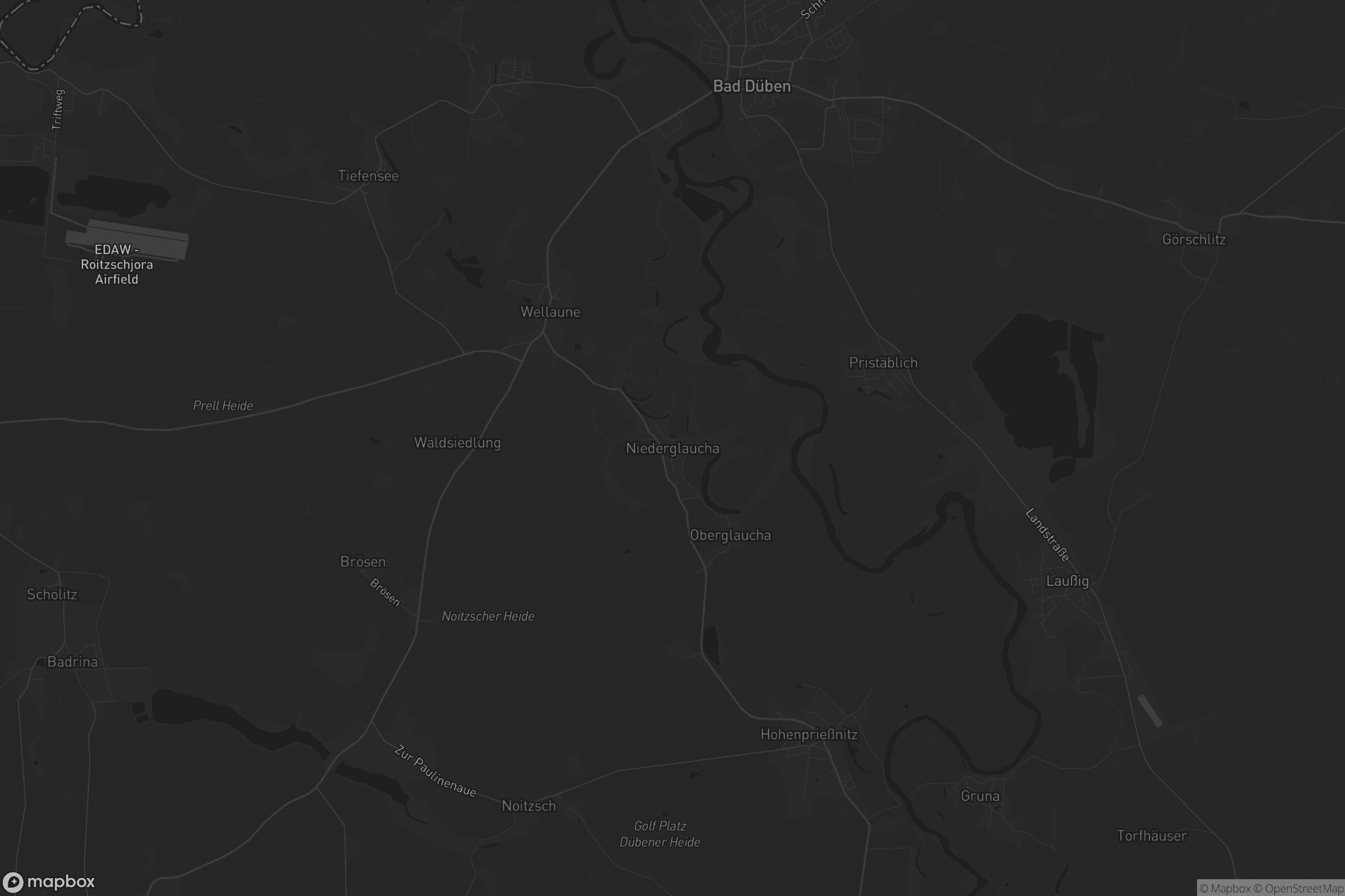 Karte von Niederglaucha