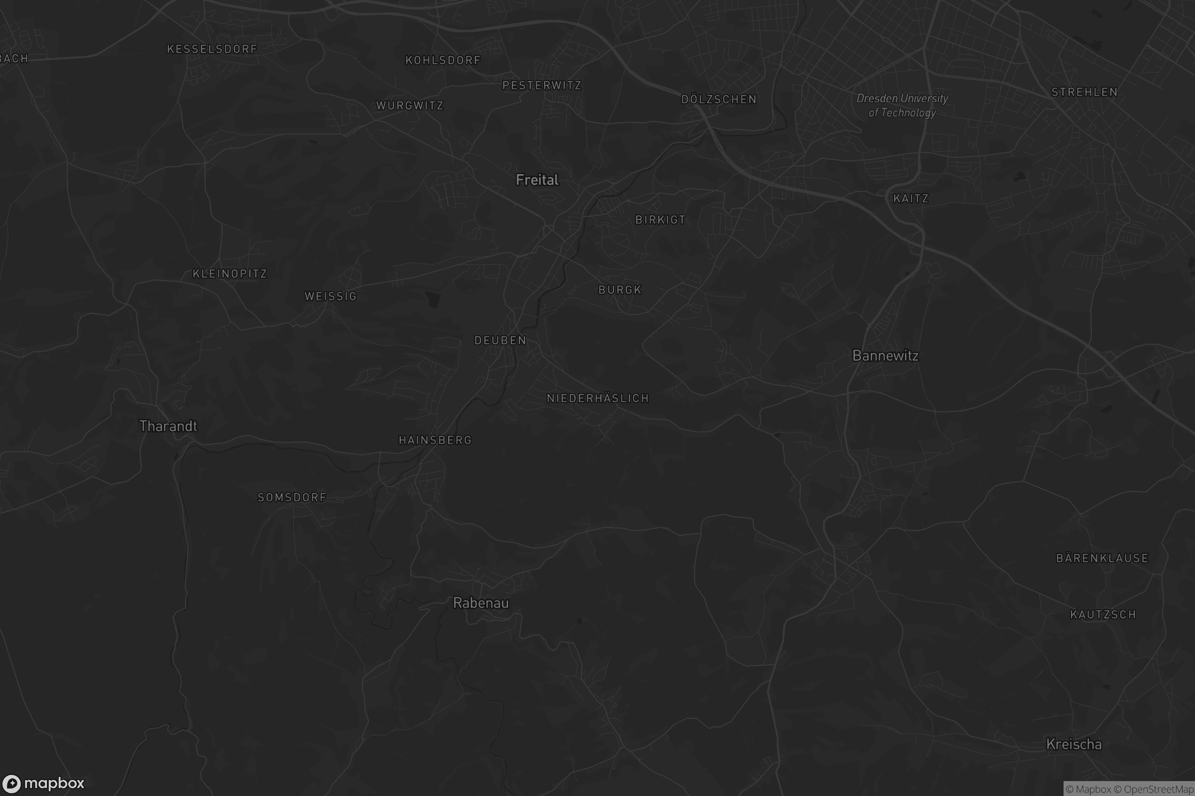 Karte von Niederhäslich