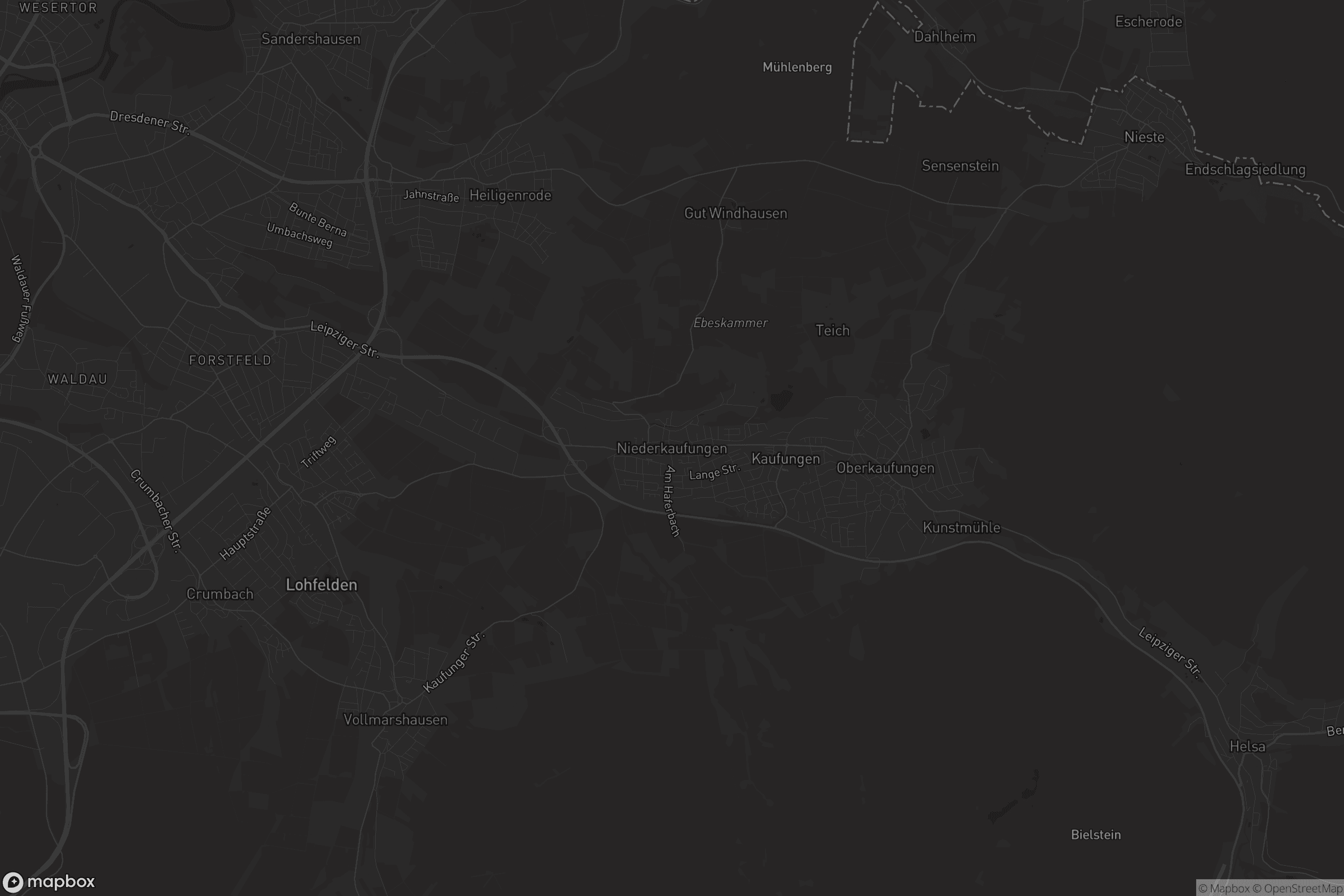 Karte von Niederkaufungen