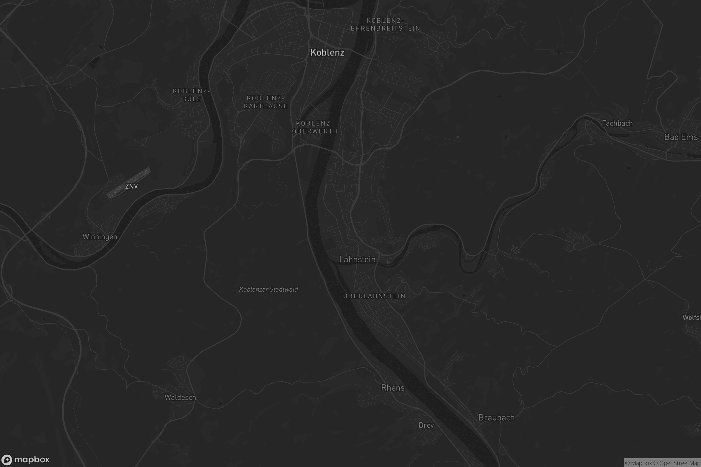 Karte von Niederlahnstein