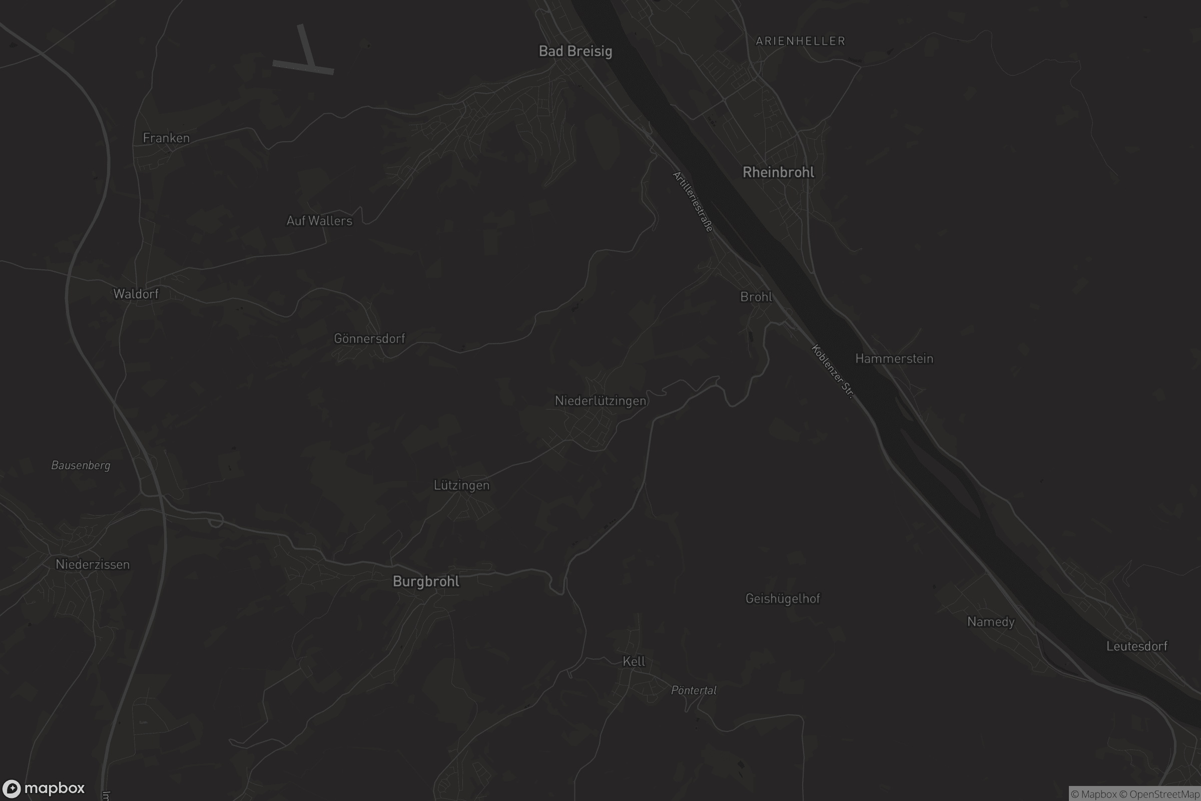 Karte von Niederlützingen