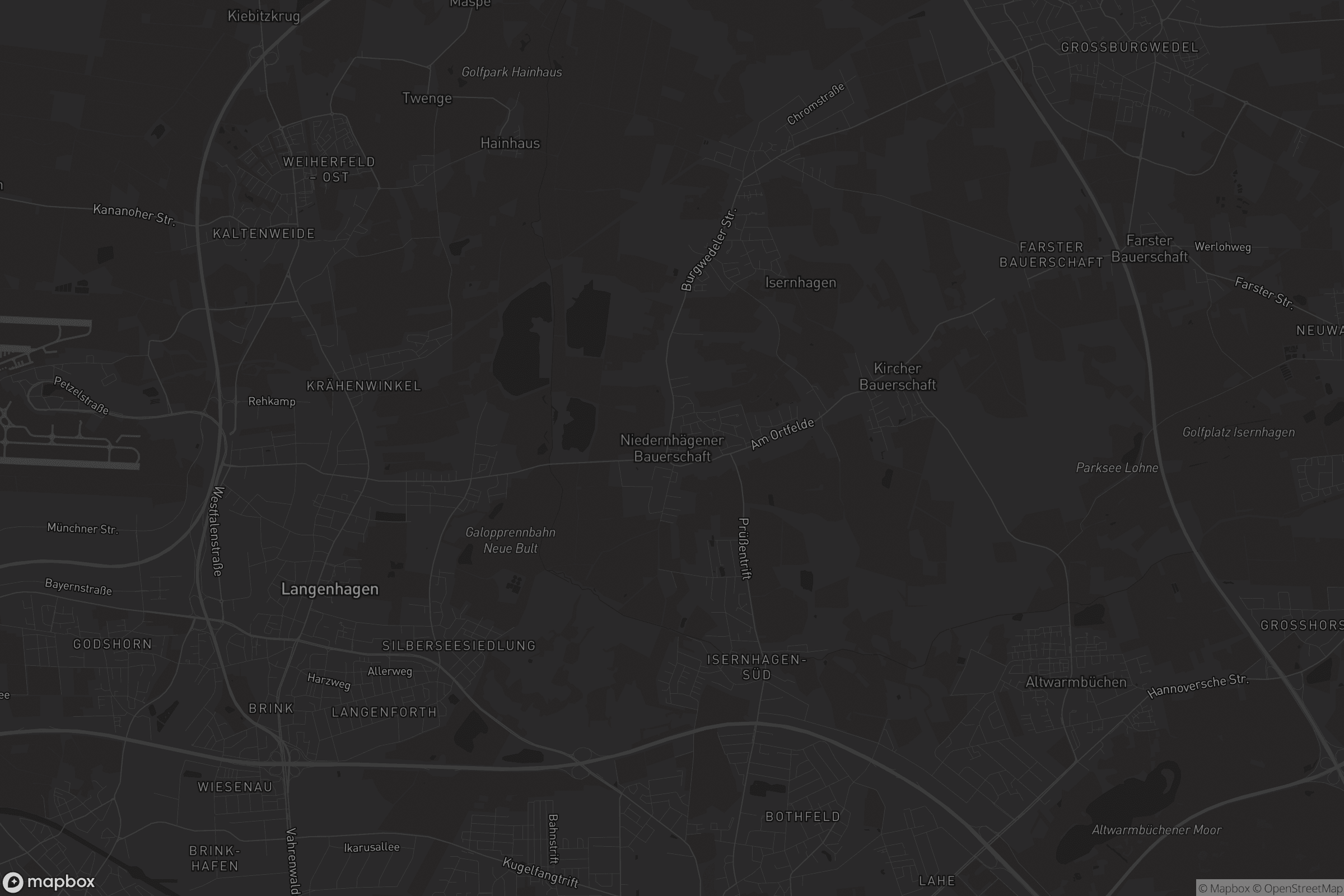 Karte von Niedernhägener Bauerschaft