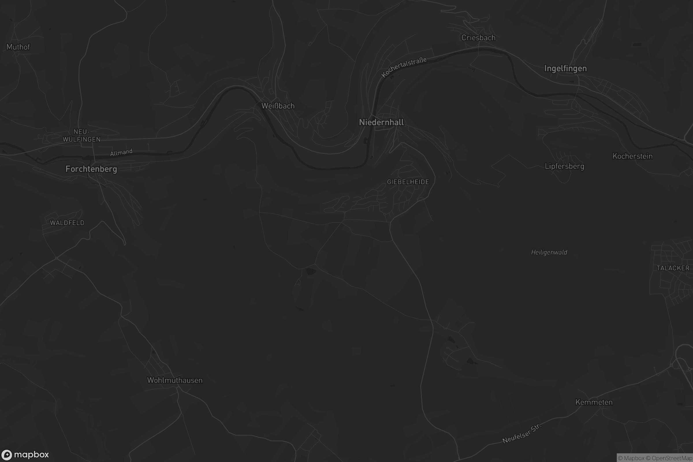 Karte von Niedernhall