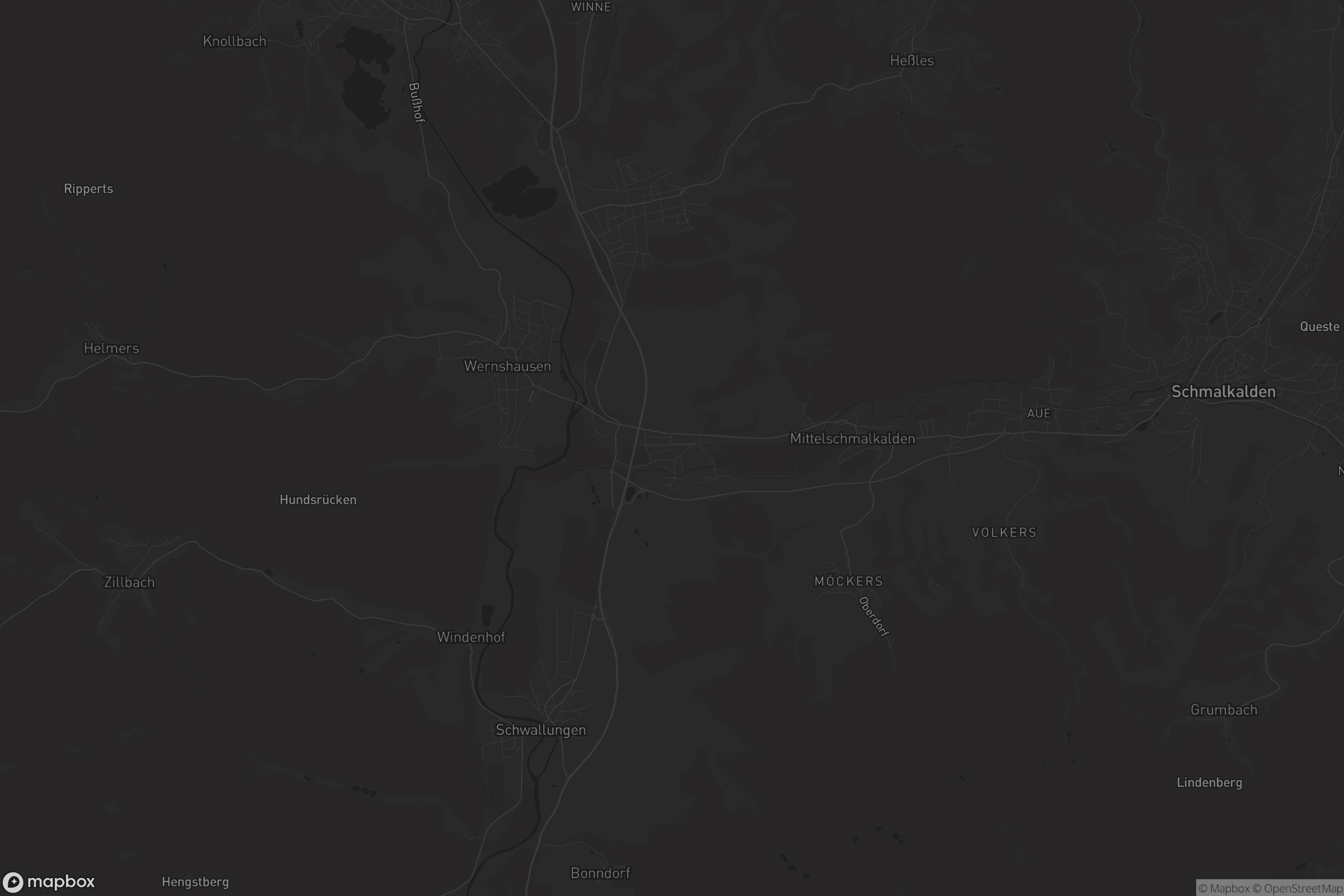 Karte von Niederschmalkalden