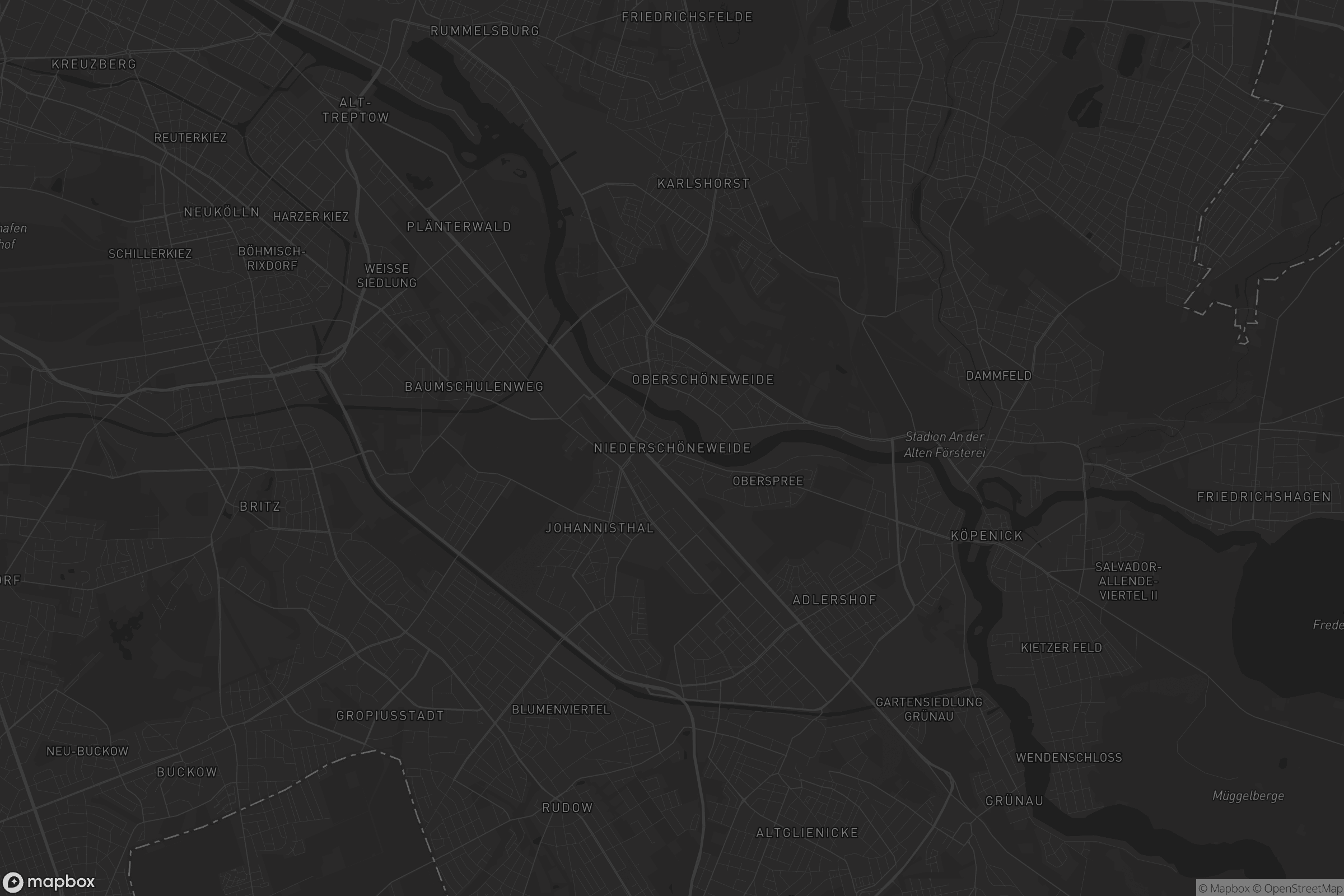 Karte von Niederschöneweide