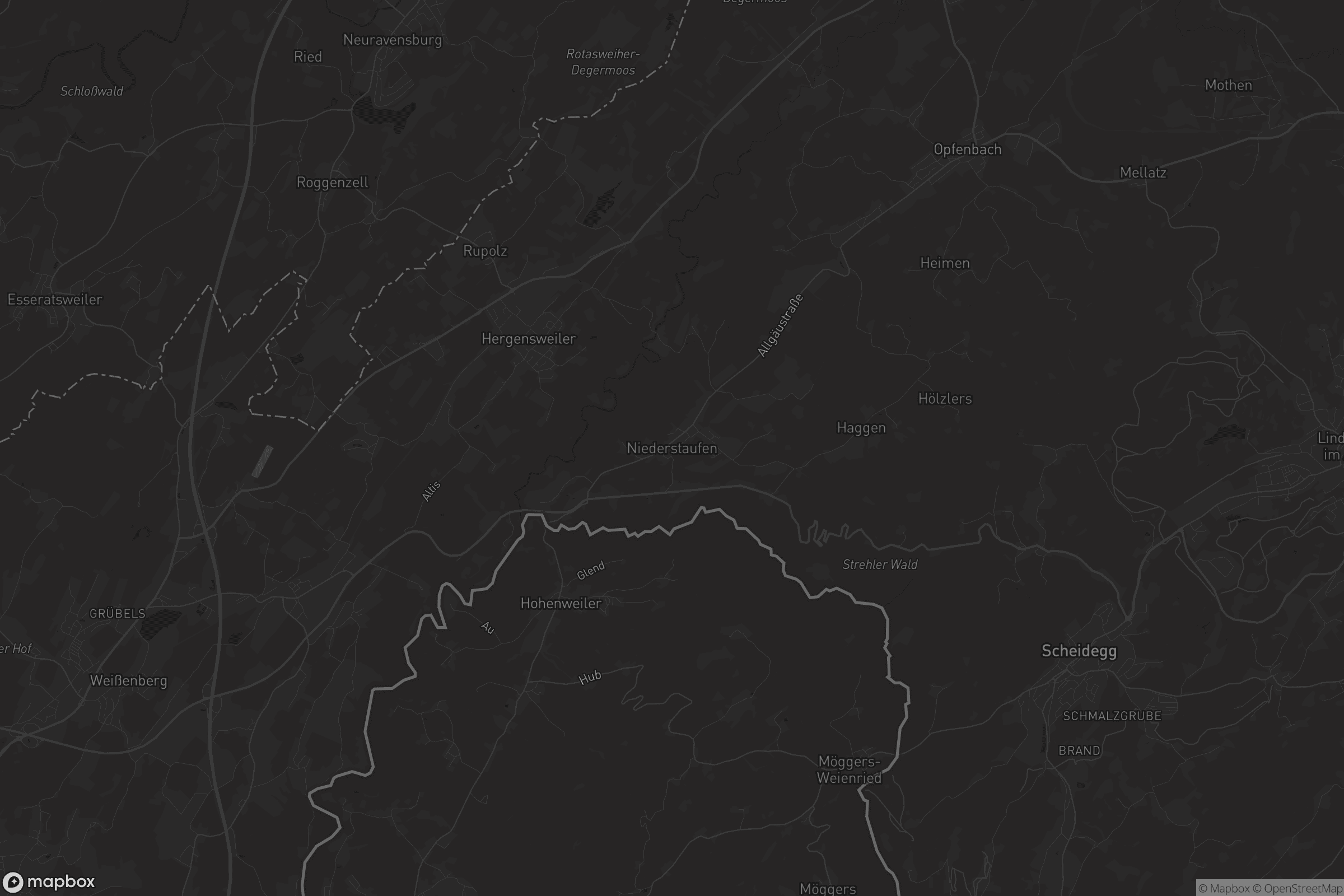 Karte von Niederstaufen