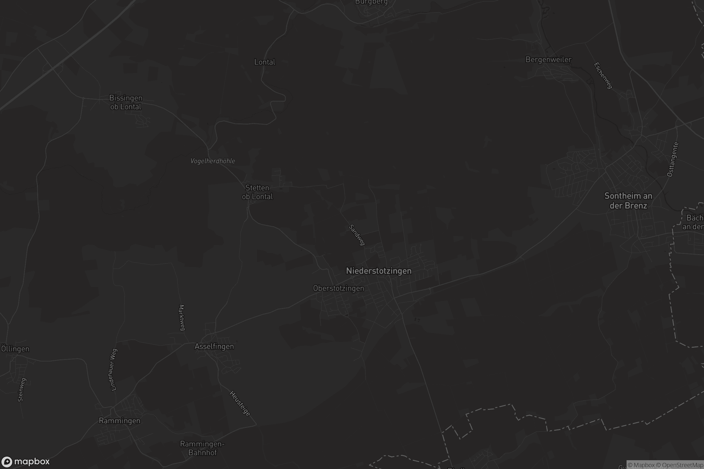 Karte von Niederstotzingen